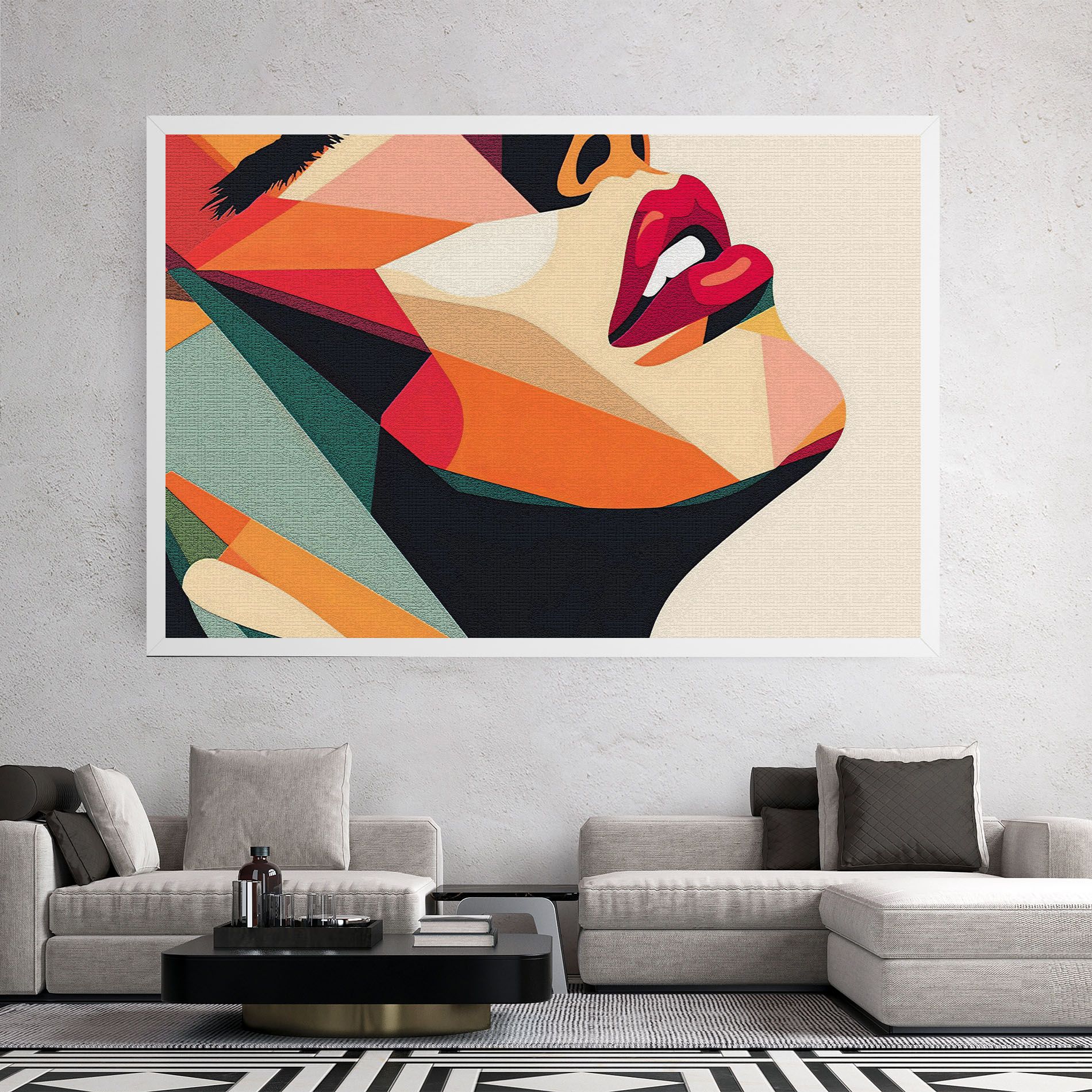 Pop Art Lips mockup 2