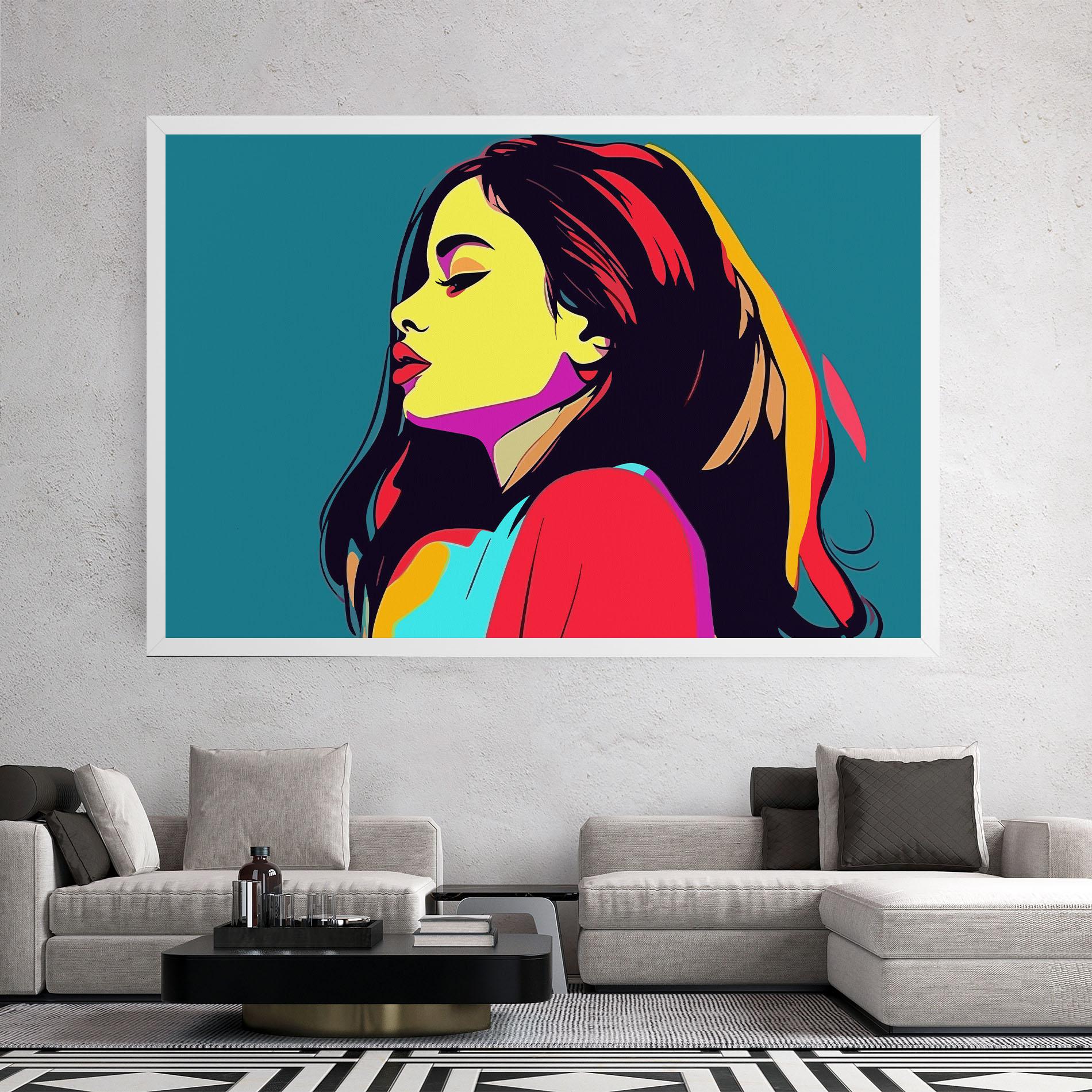 Vászonkép Pop Art Woman mockup 2