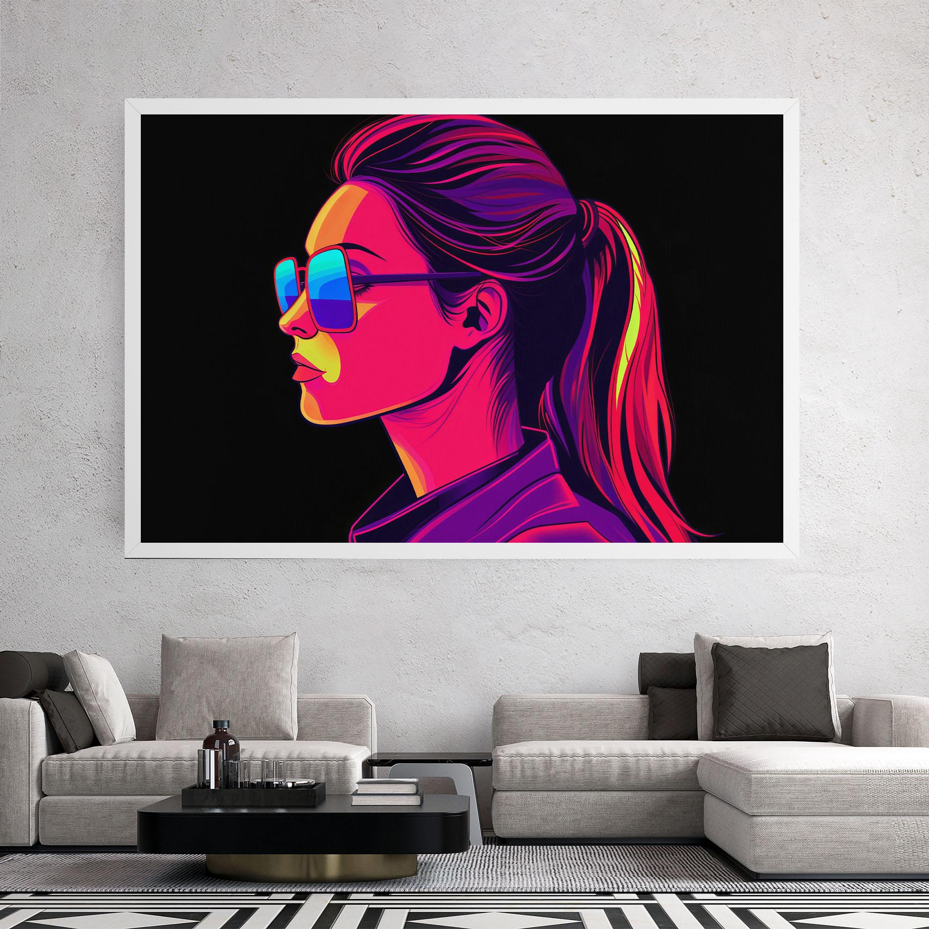 Vászonkép Purple Pop Hair mockup 2