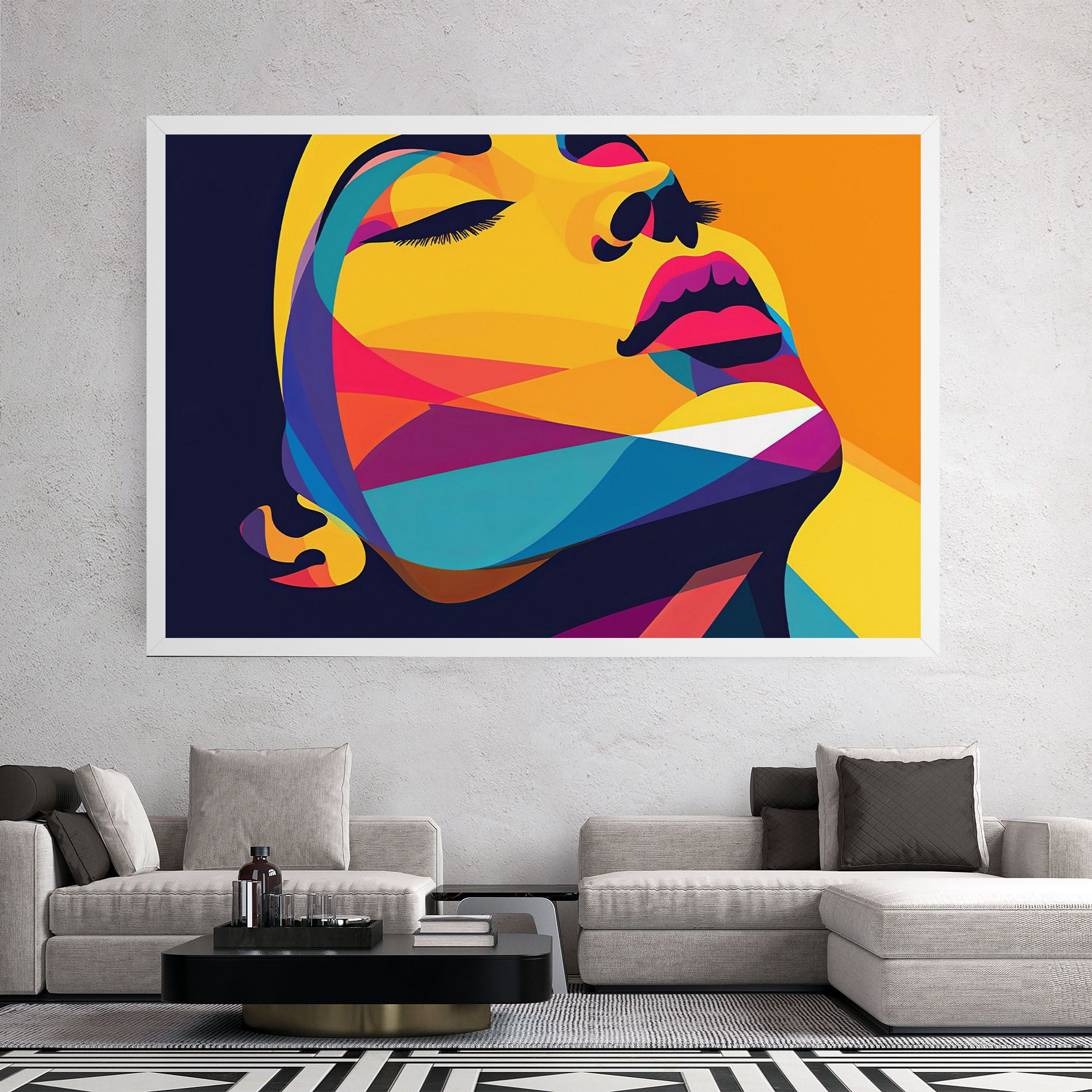 Yellow Pop Face mockup 2