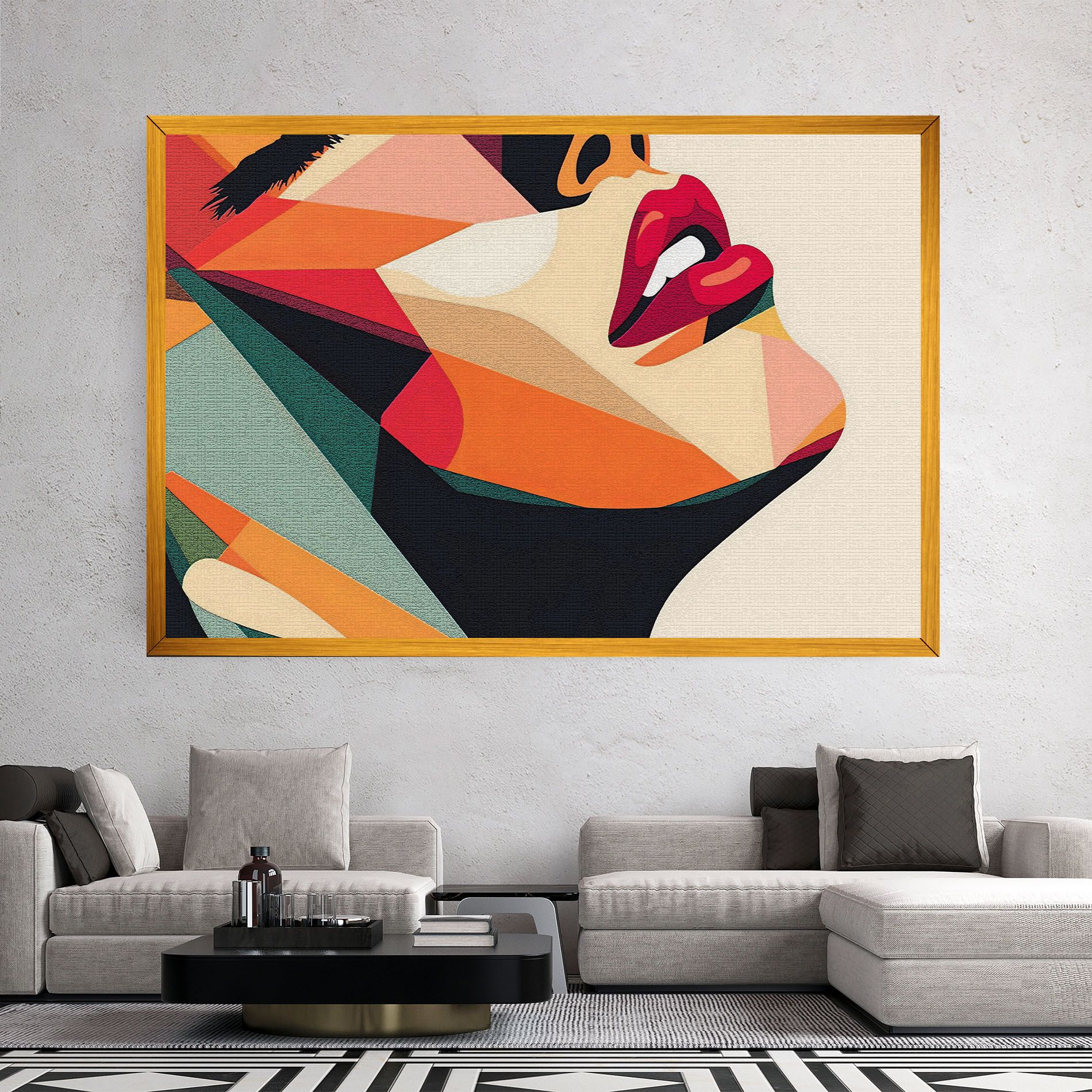 Pop Art Lips mockup 2