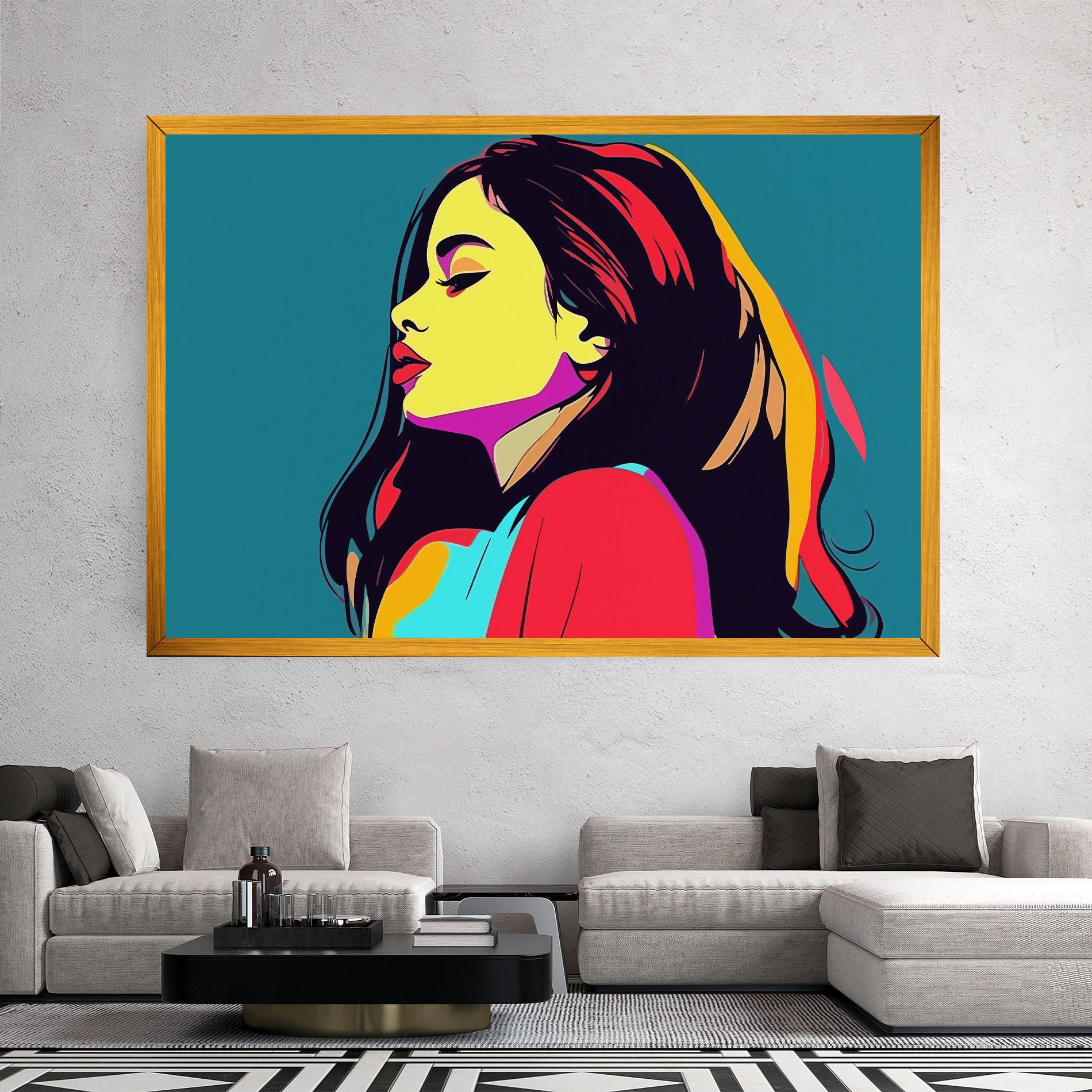 Vászonkép Pop Art Woman mockup 2