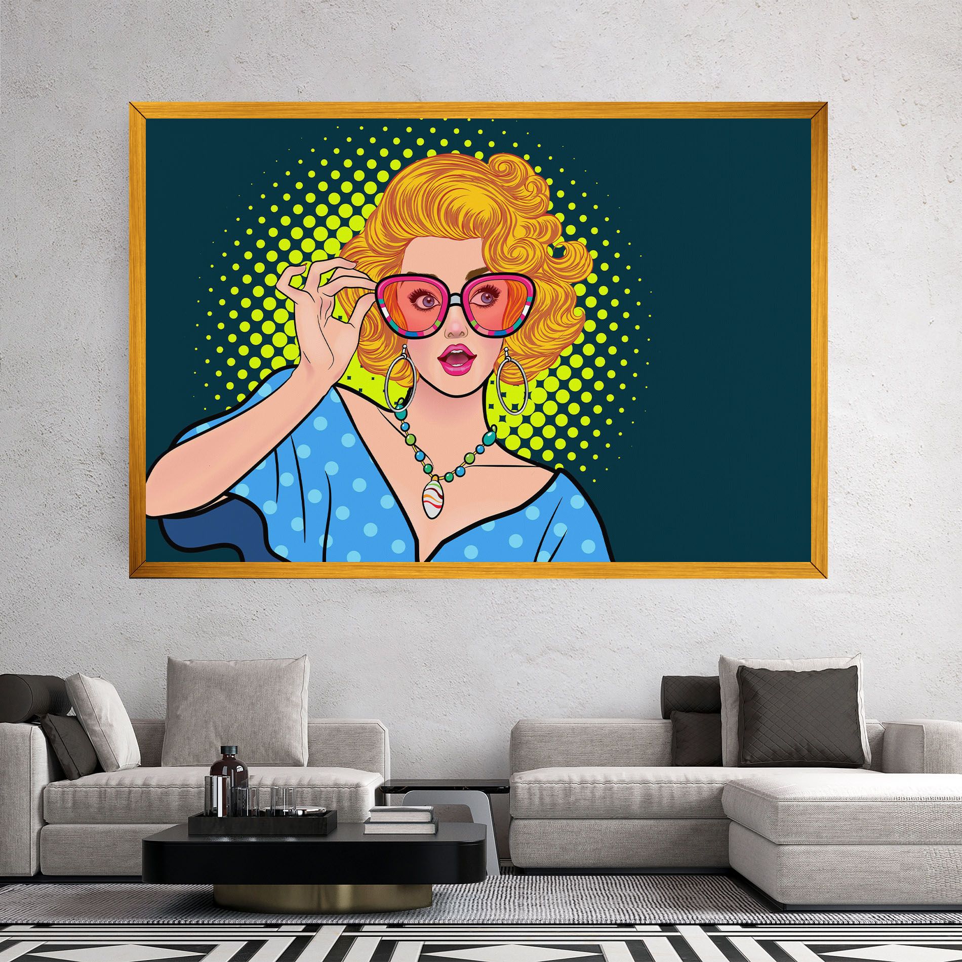 Pop Glasses Lady mockup 2