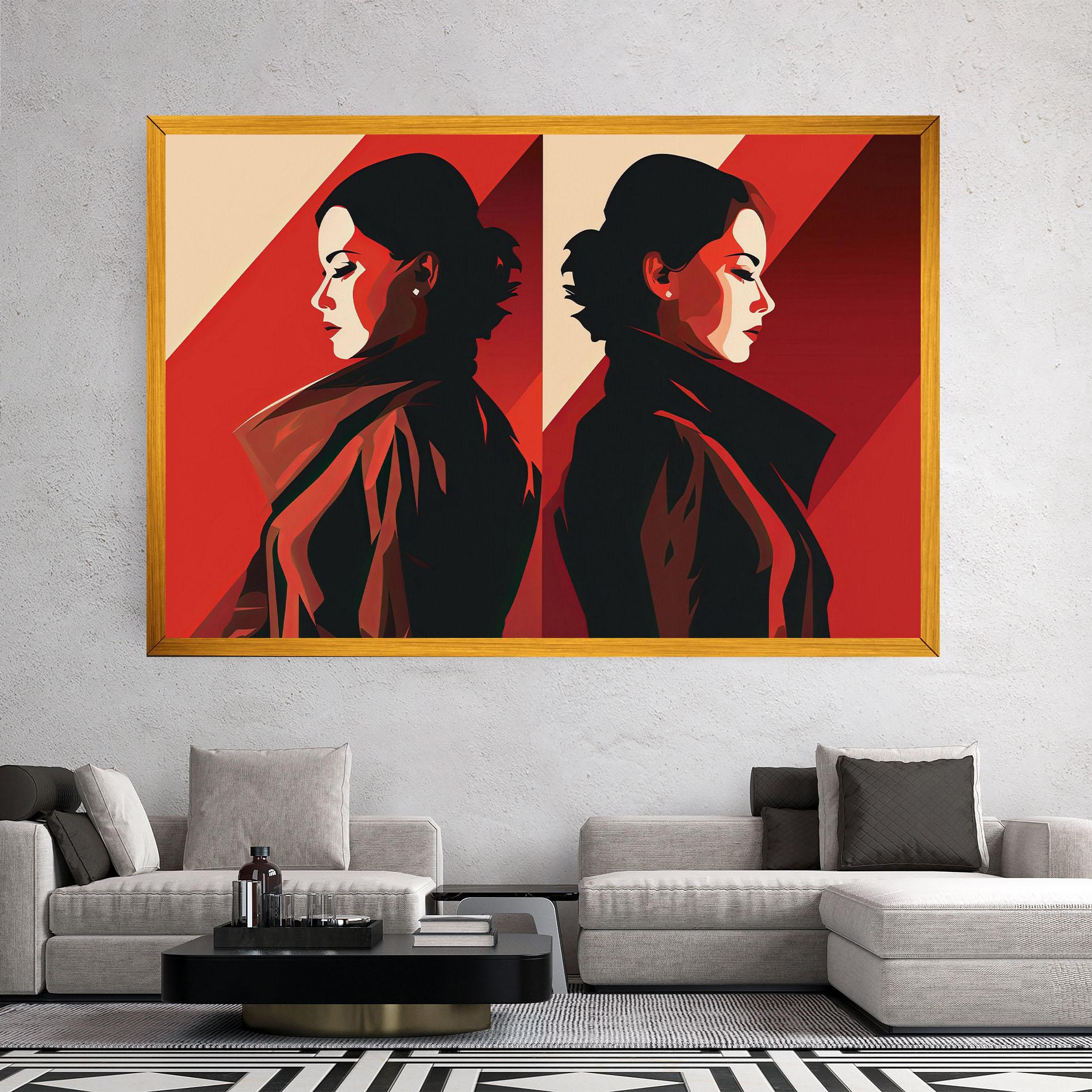 Vászonkép Pop Outfit Lady mockup 2