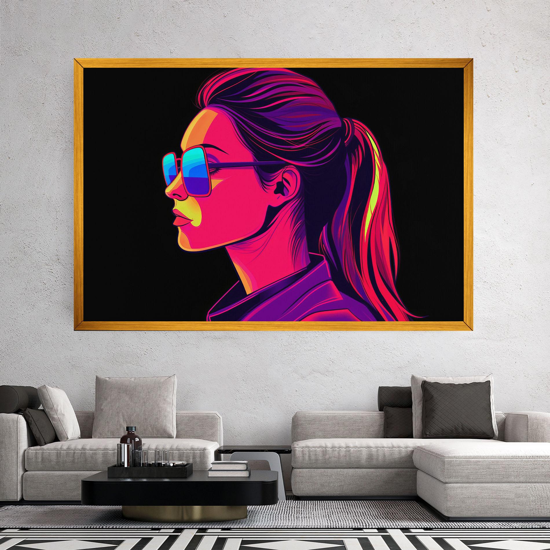 Vászonkép Purple Pop Hair mockup 2