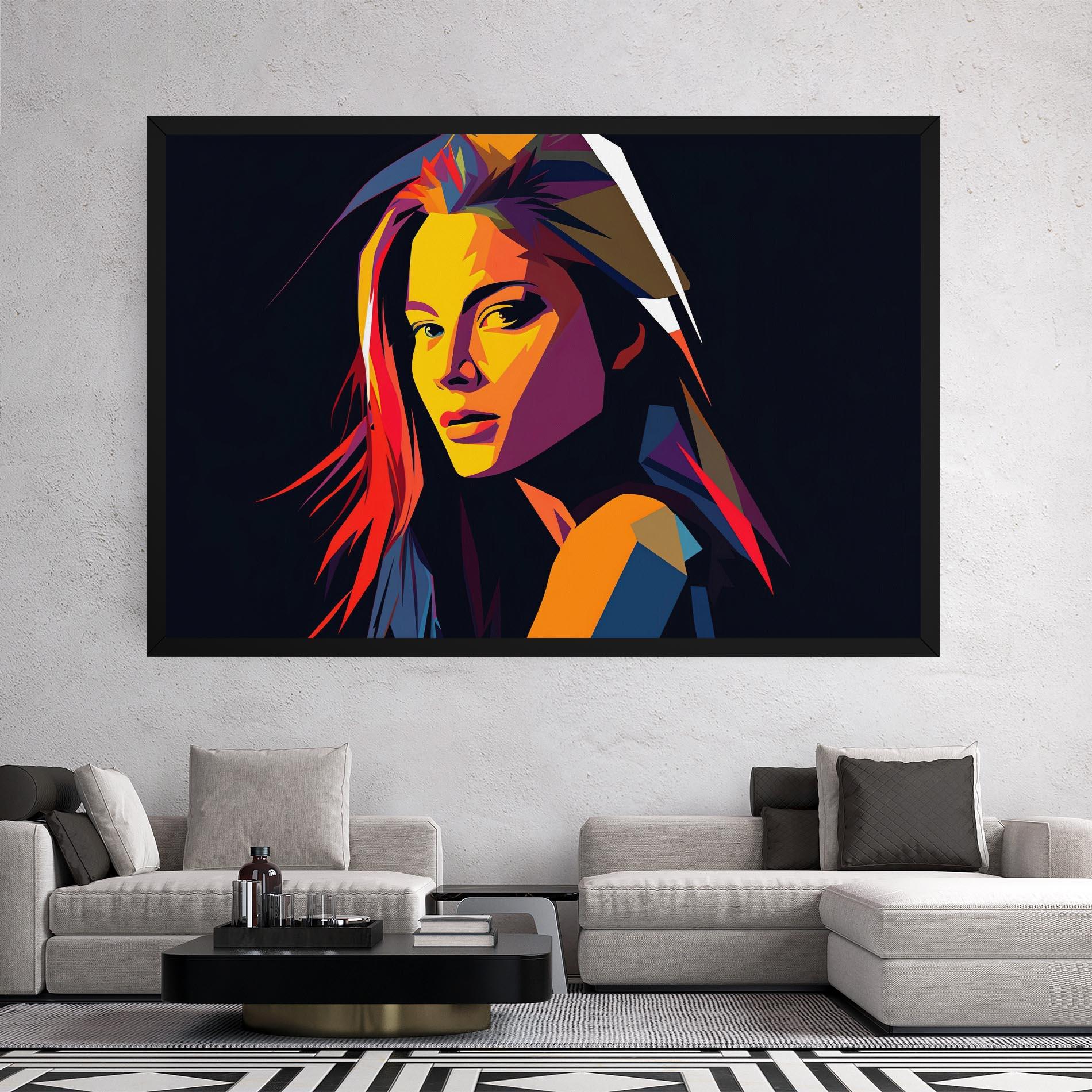 Vászonkép Orange Pop Light mockup 2