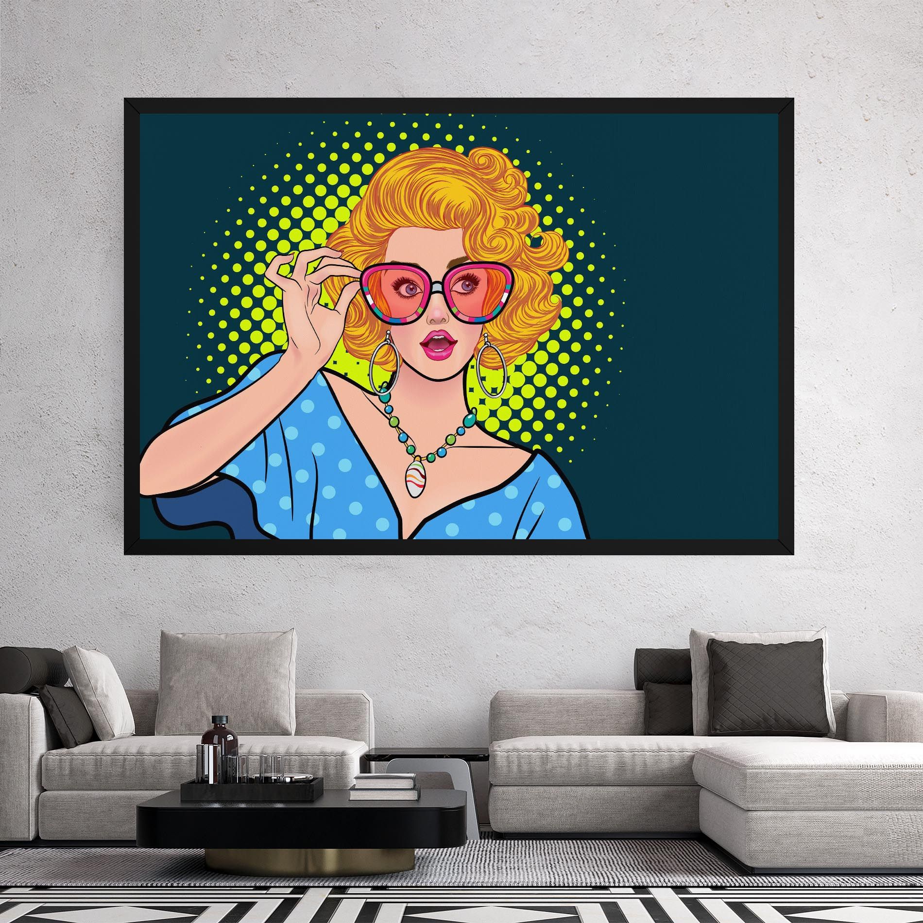 Pop Glasses Lady mockup 2