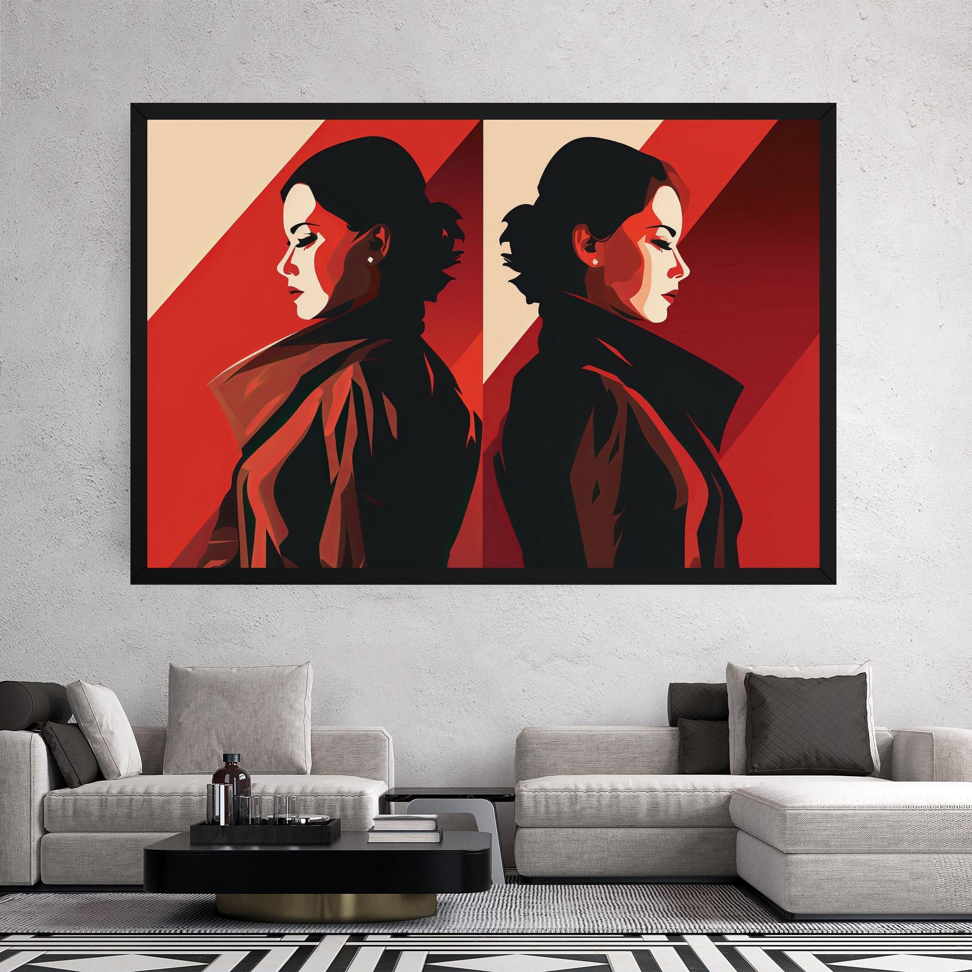 Vászonkép Pop Outfit Lady mockup 2