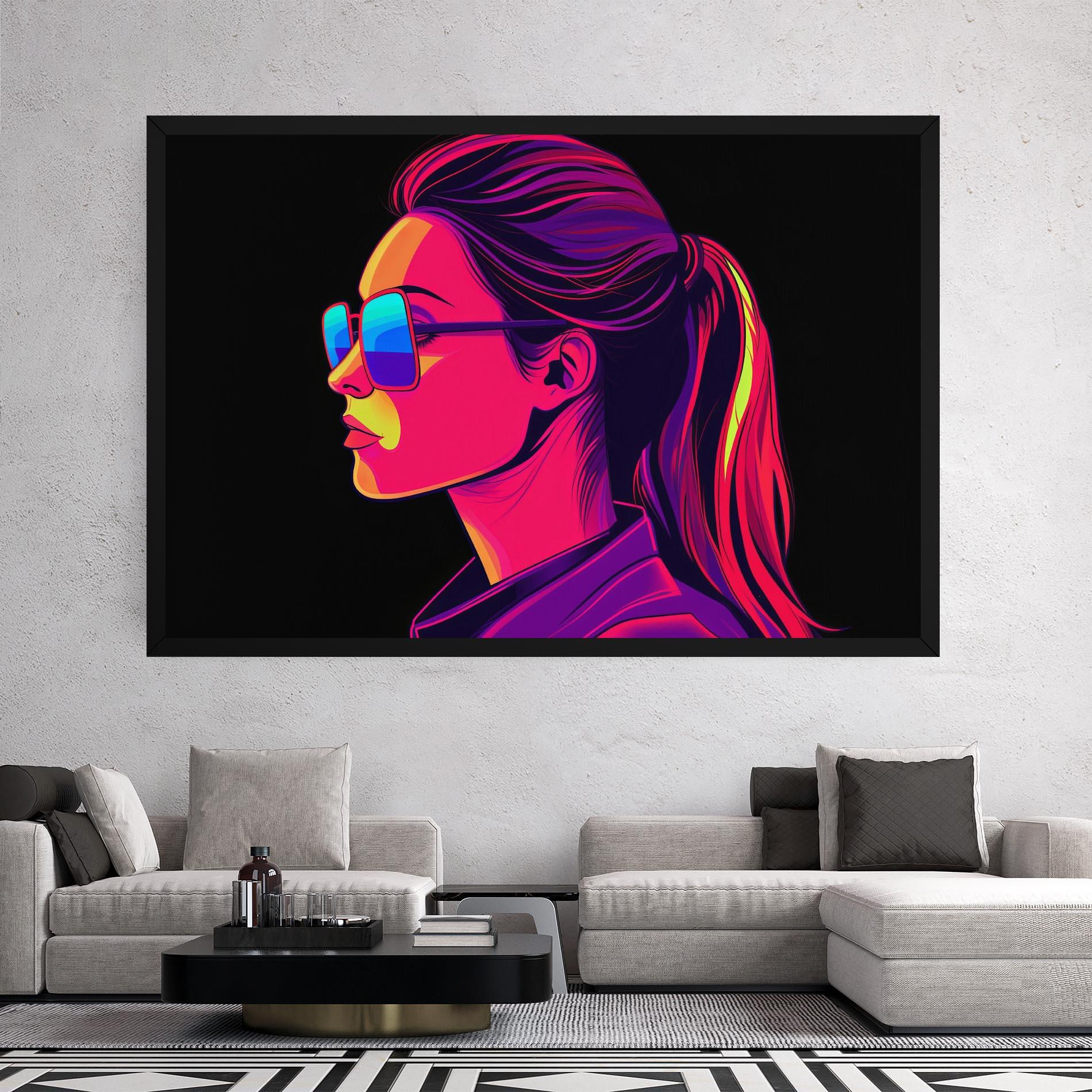 Vászonkép Purple Pop Hair mockup 2