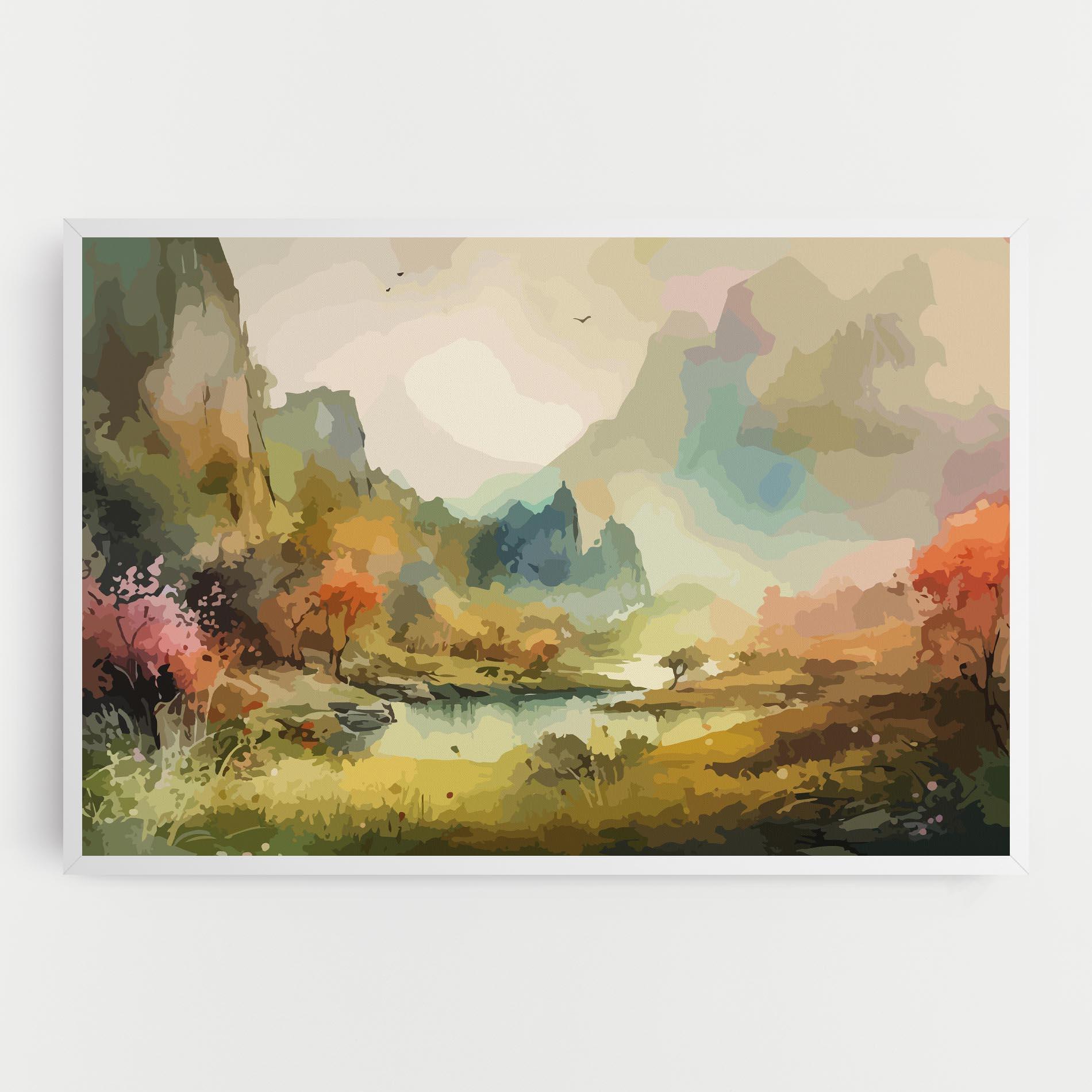 Vászonkép Nature Painting mockup 0