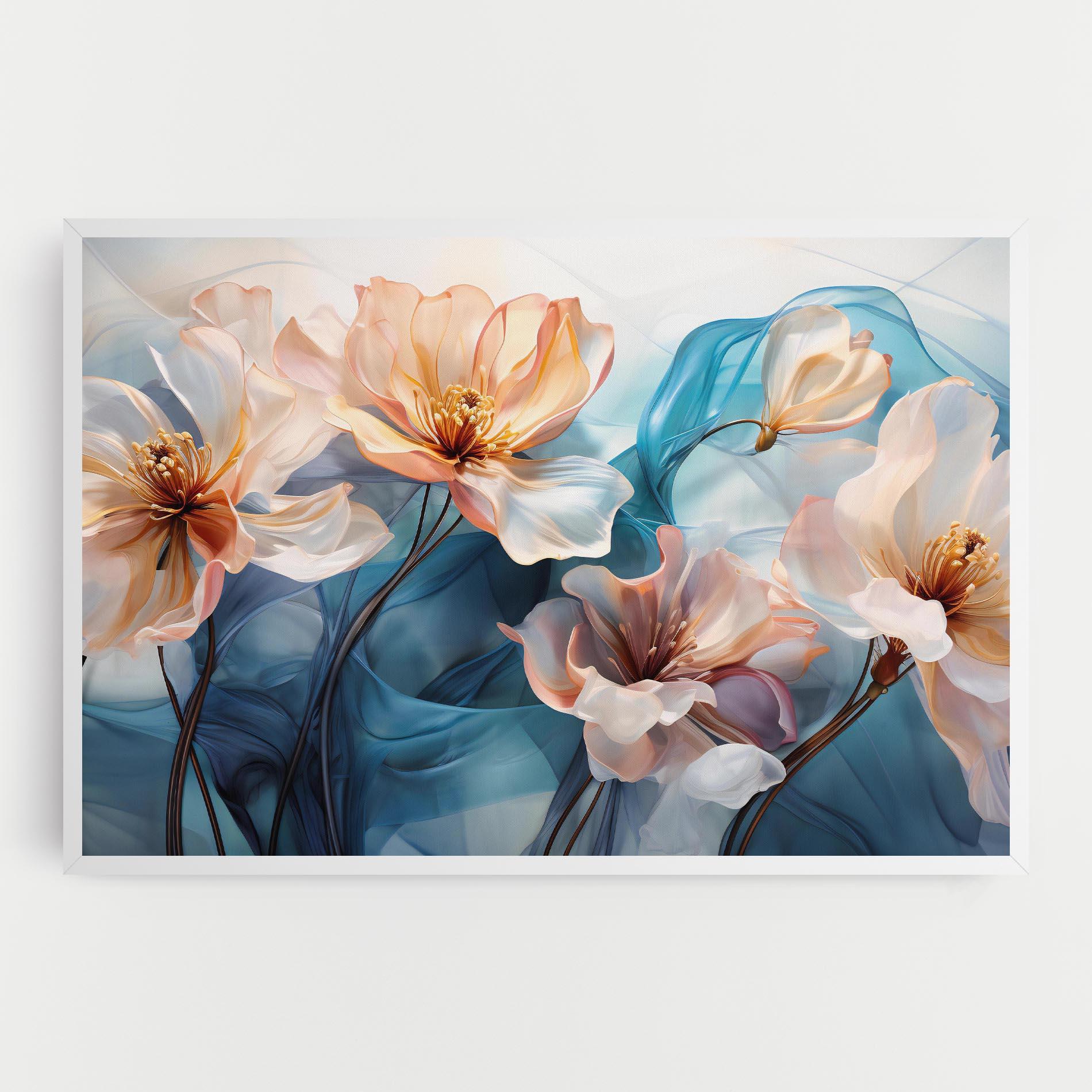 Vászonkép Pink Flowers Floating mockup 0