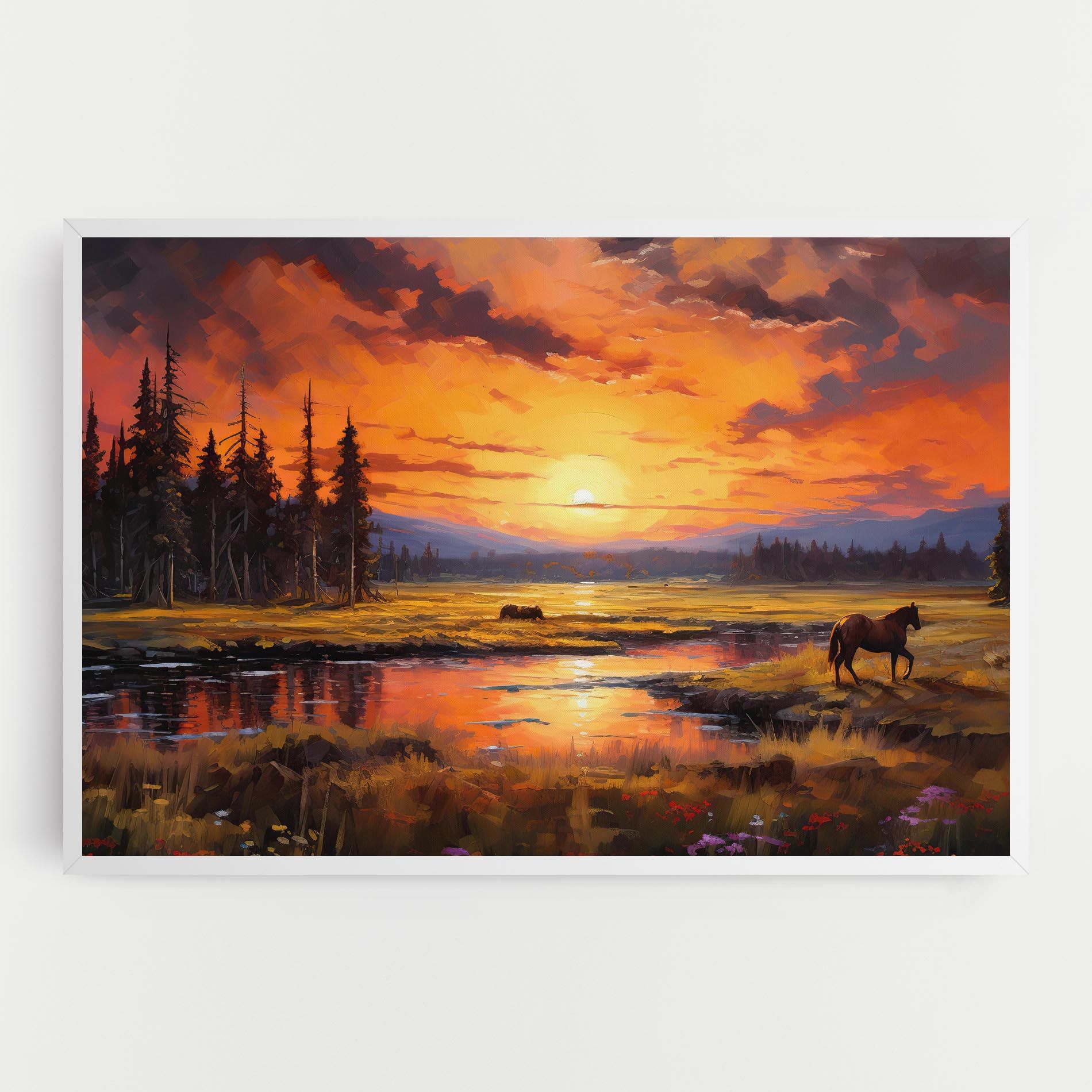 Wild Horses Painting mockup 0