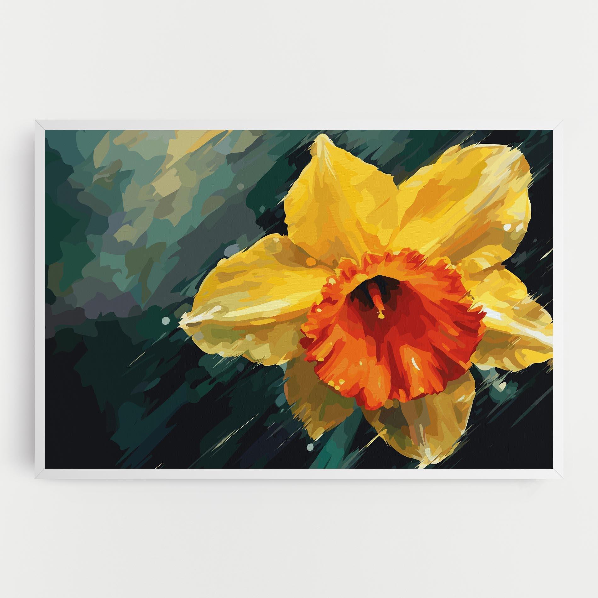 Vászonkép Yellow Flower Art mockup 0