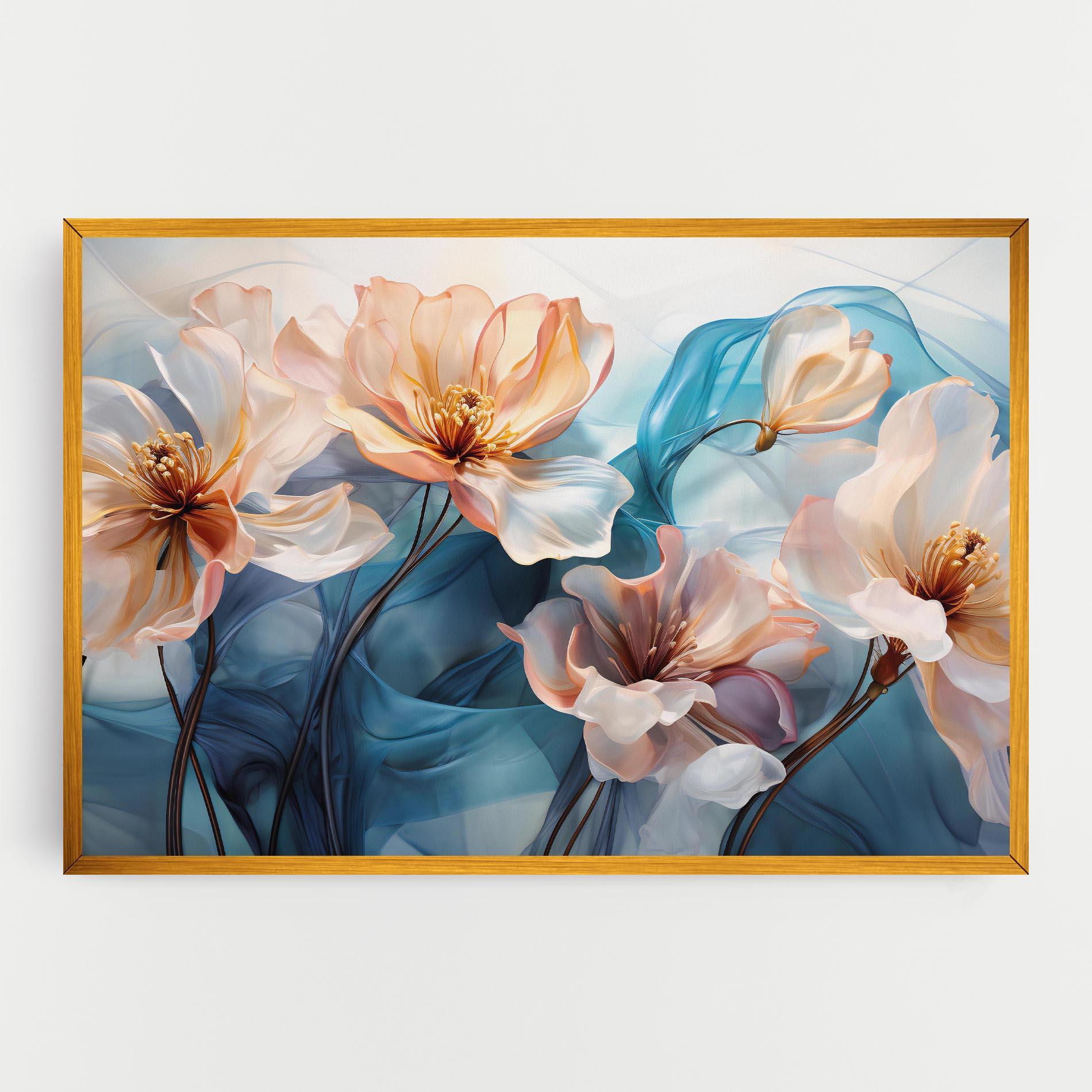 Vászonkép Pink Flowers Floating mockup 0