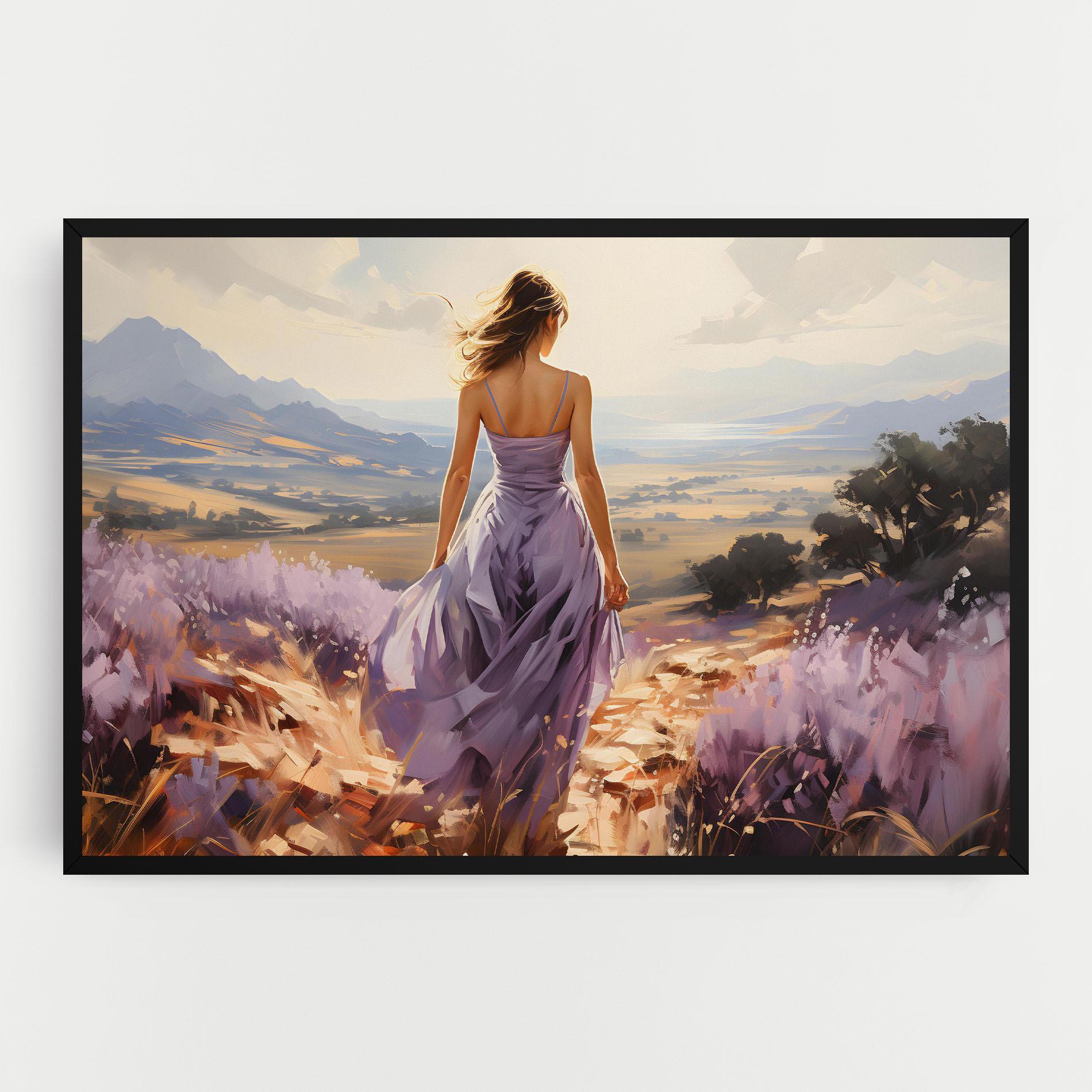 Vászonkép Purple Dress Woman mockup 0