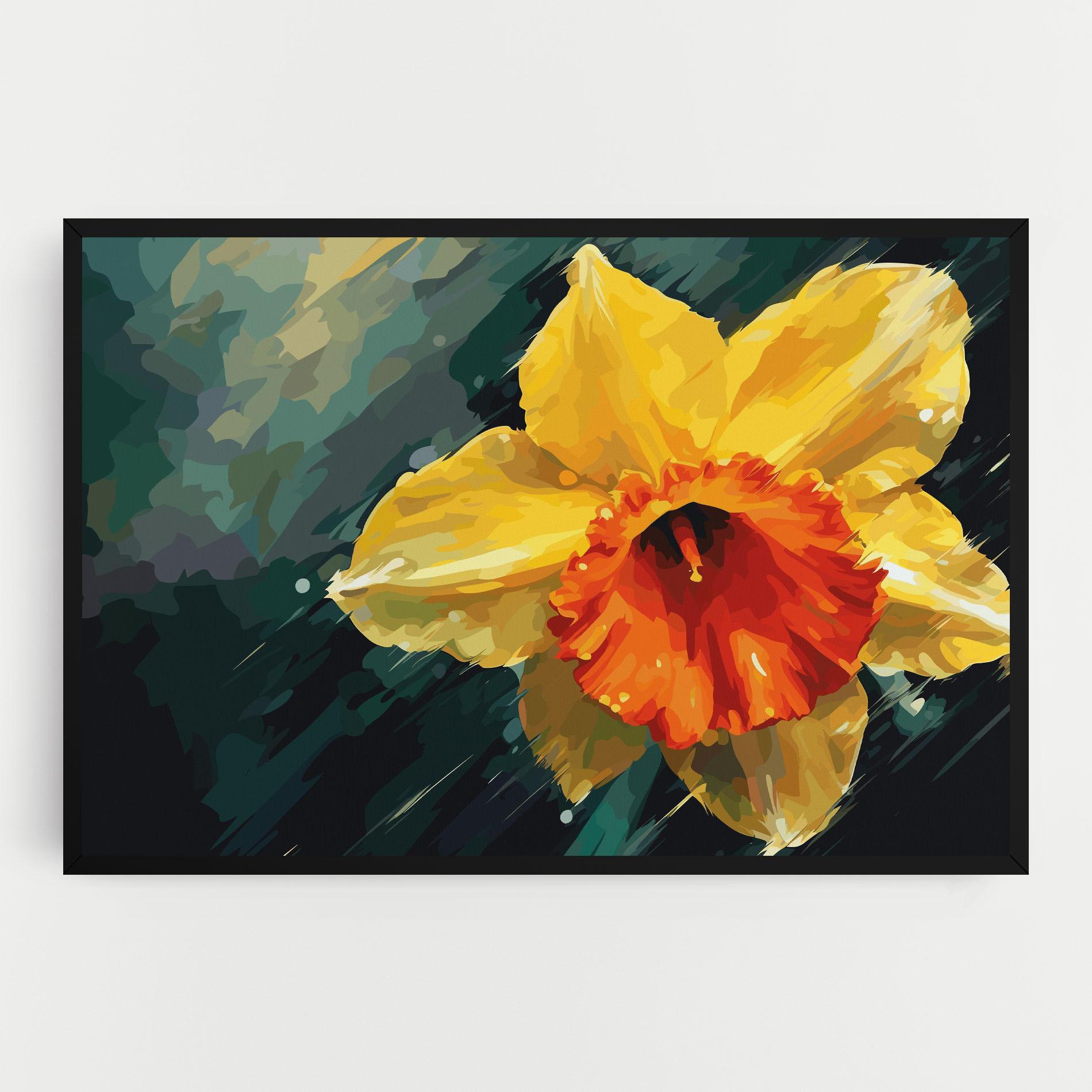 Vászonkép Yellow Flower Art mockup 0