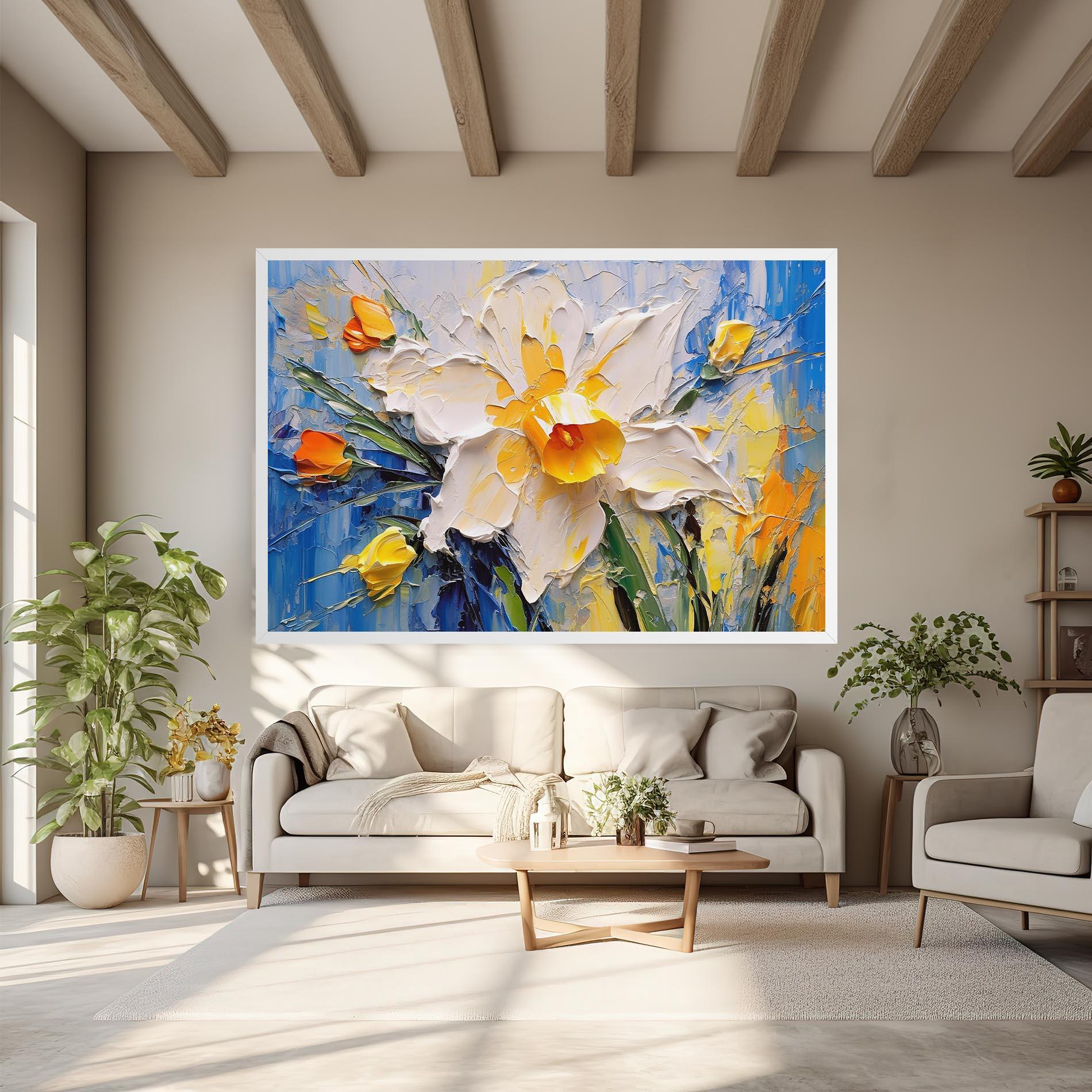 Vászonkép Abstract Flower Art mockup 6