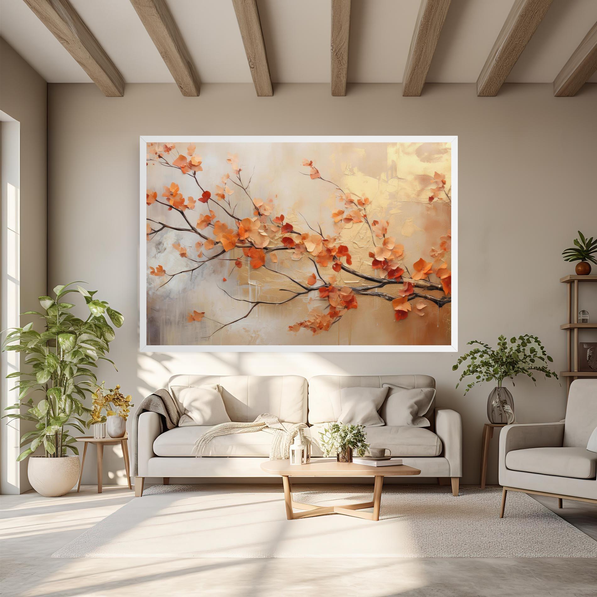 Vászonkép Autumn Nature Art mockup 6