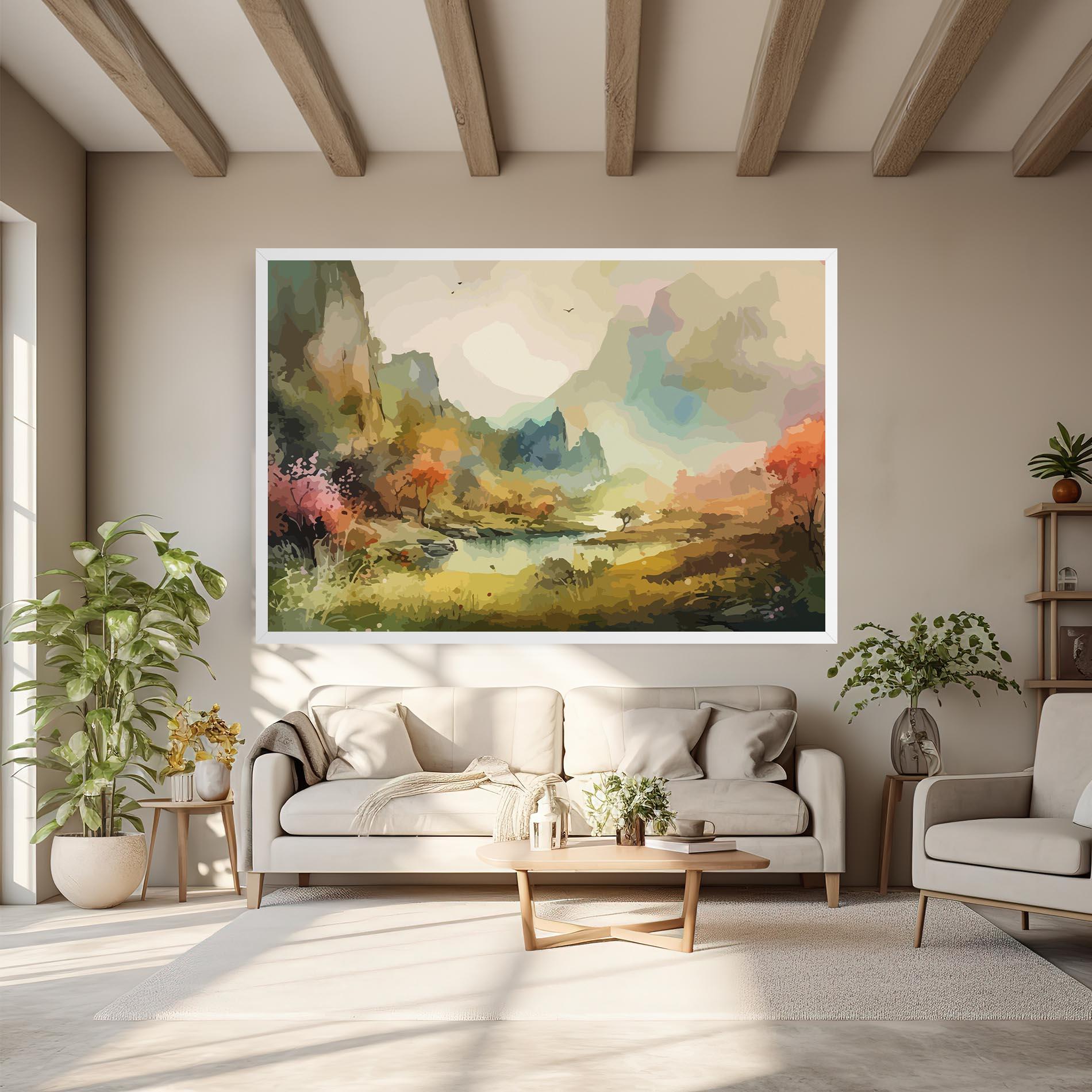 Vászonkép Nature Painting mockup 6