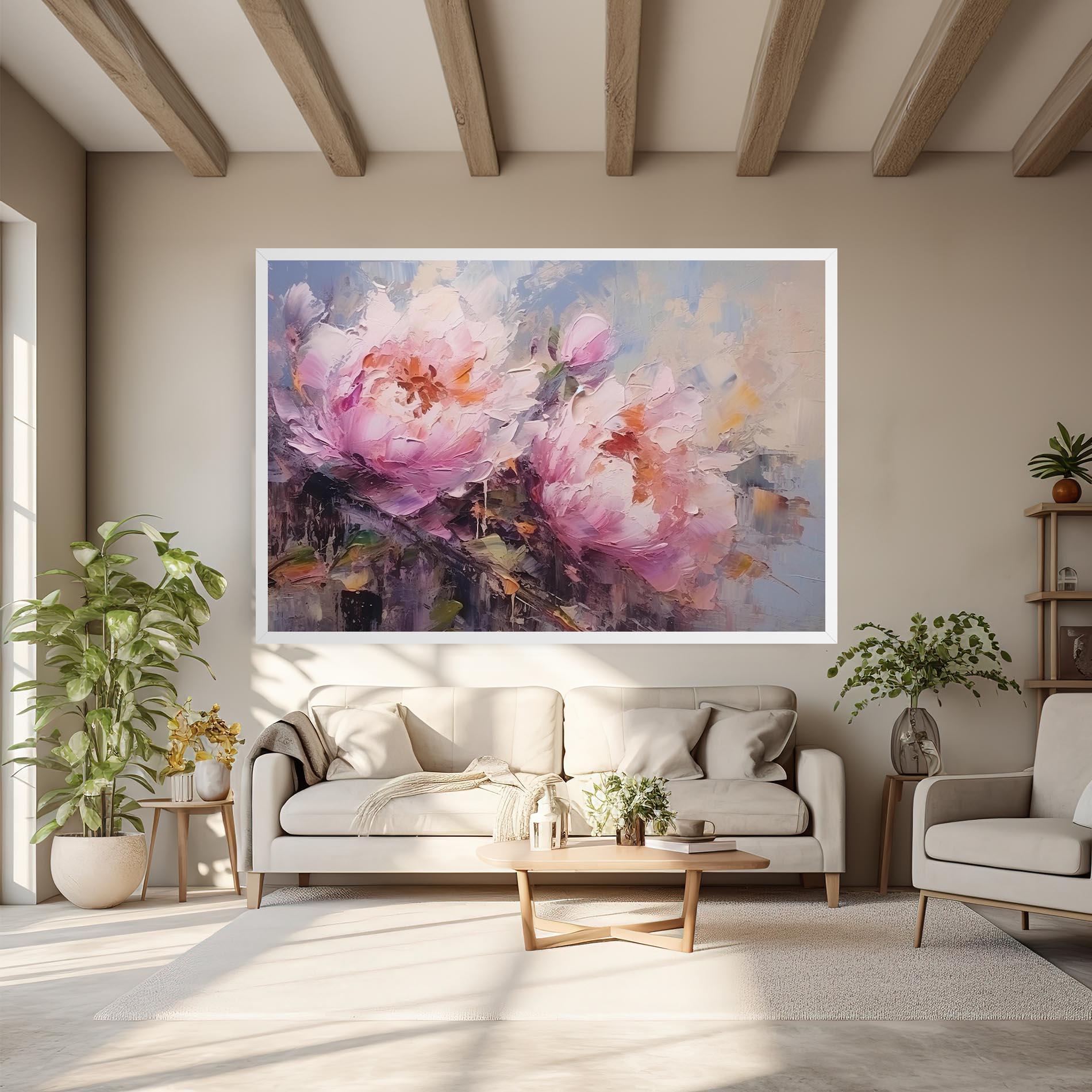 Vászonkép Peony Art mockup 6