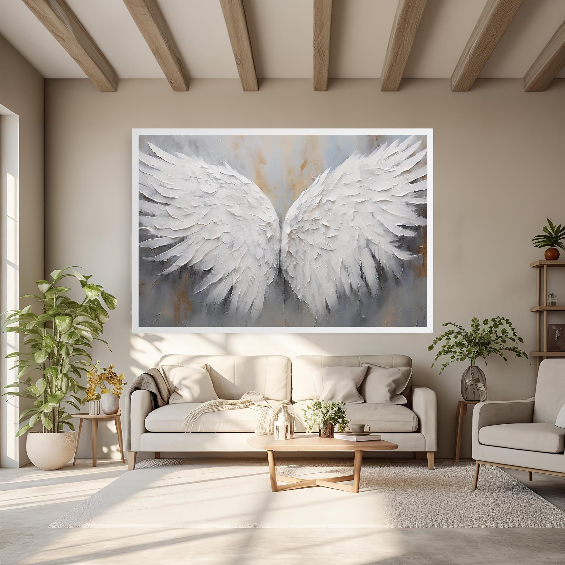 Vászonkép Pretty Angel Wings mockup 6