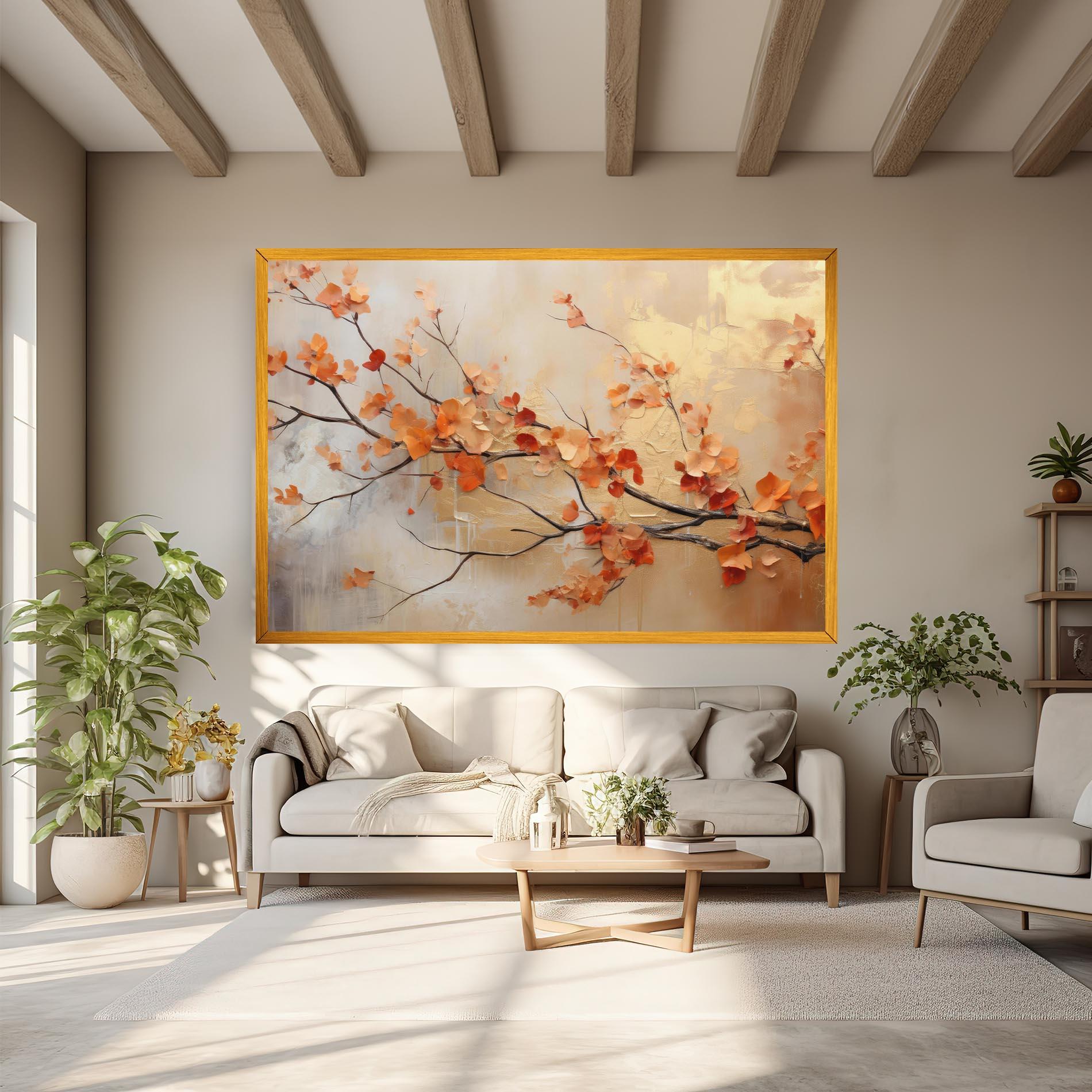 Vászonkép Autumn Nature Art mockup 6