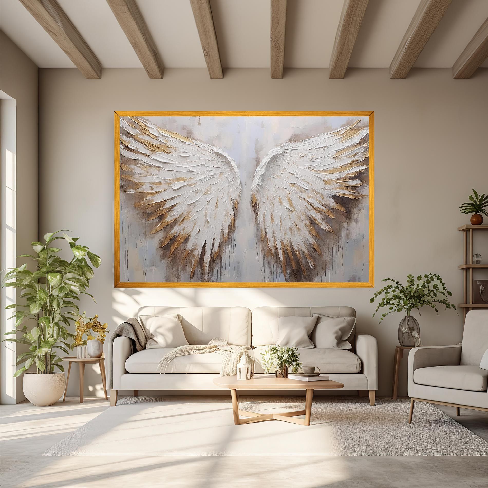 White Angel Wings mockup 6