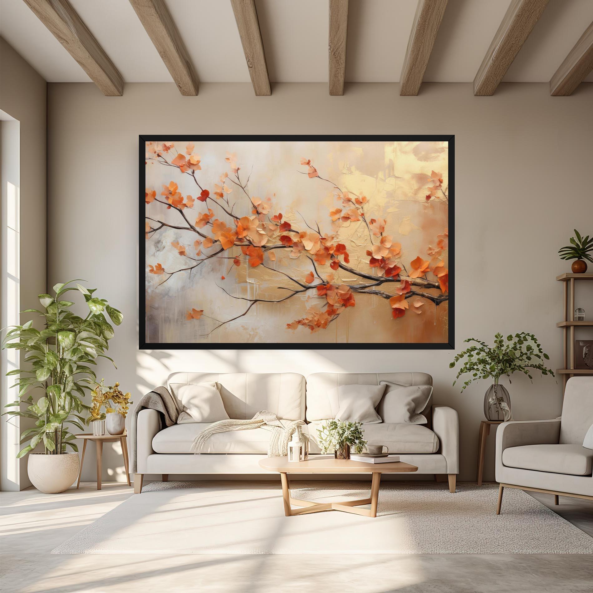 Vászonkép Autumn Nature Art mockup 6