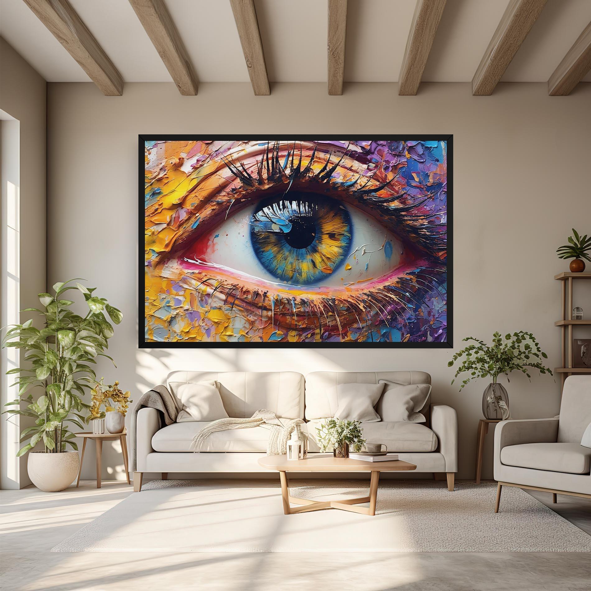 Vászonkép Blue Eyes Art mockup 6