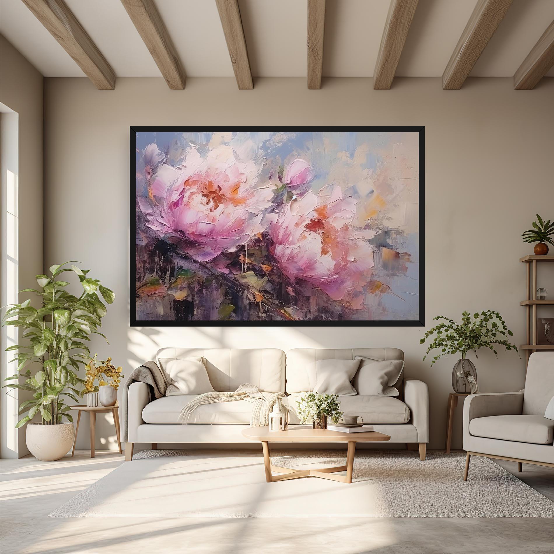 Vászonkép Peony Art mockup 6