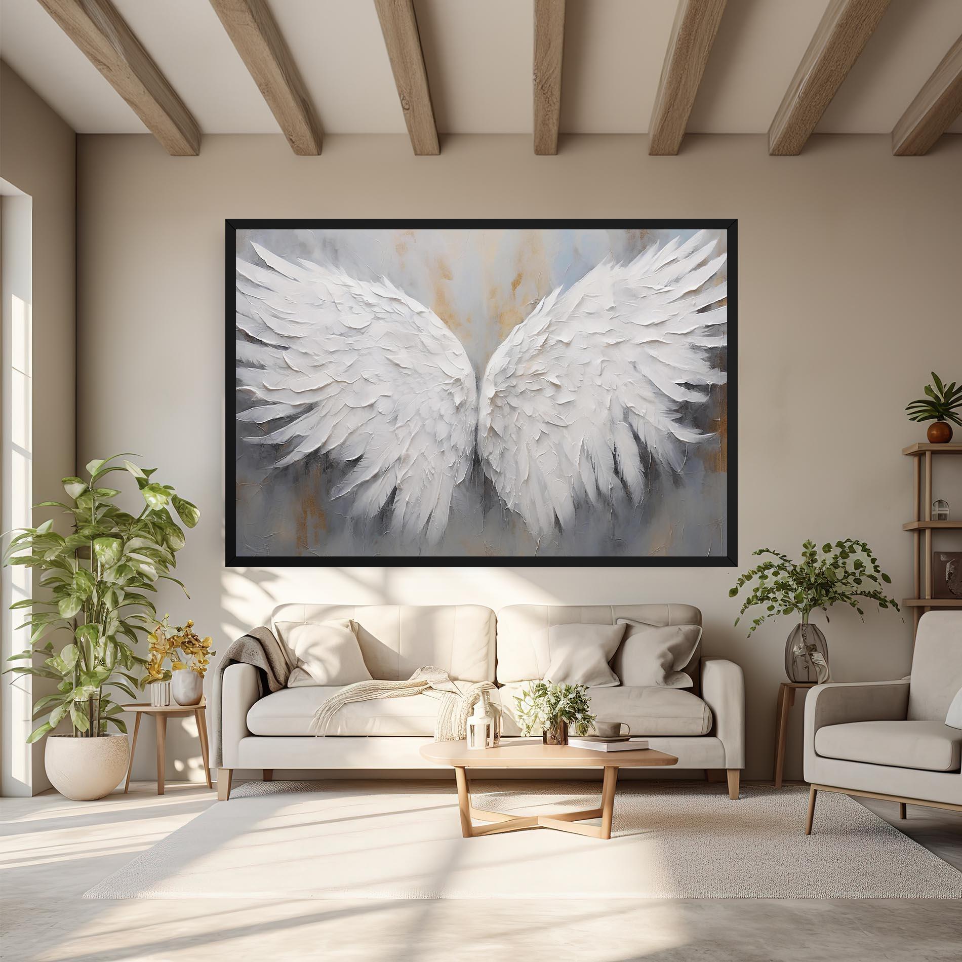 Vászonkép Pretty Angel Wings mockup 6
