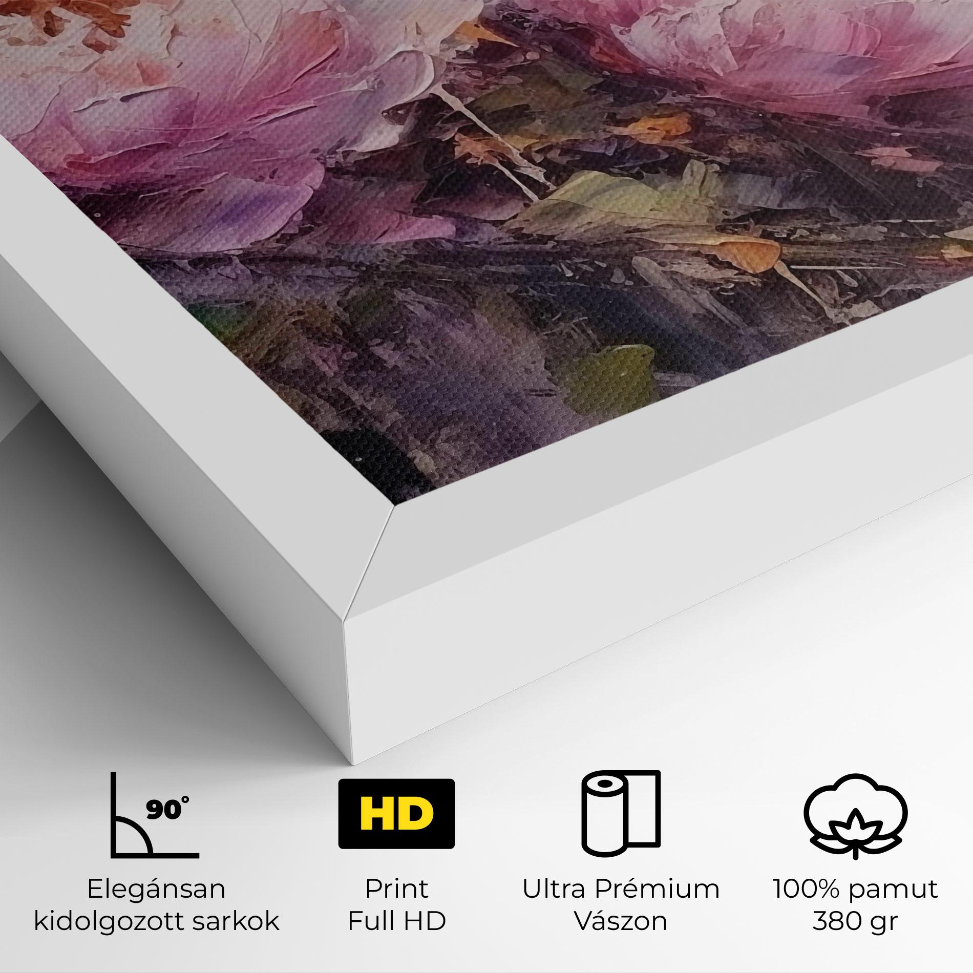 Vászonkép Peony Art mockup 4