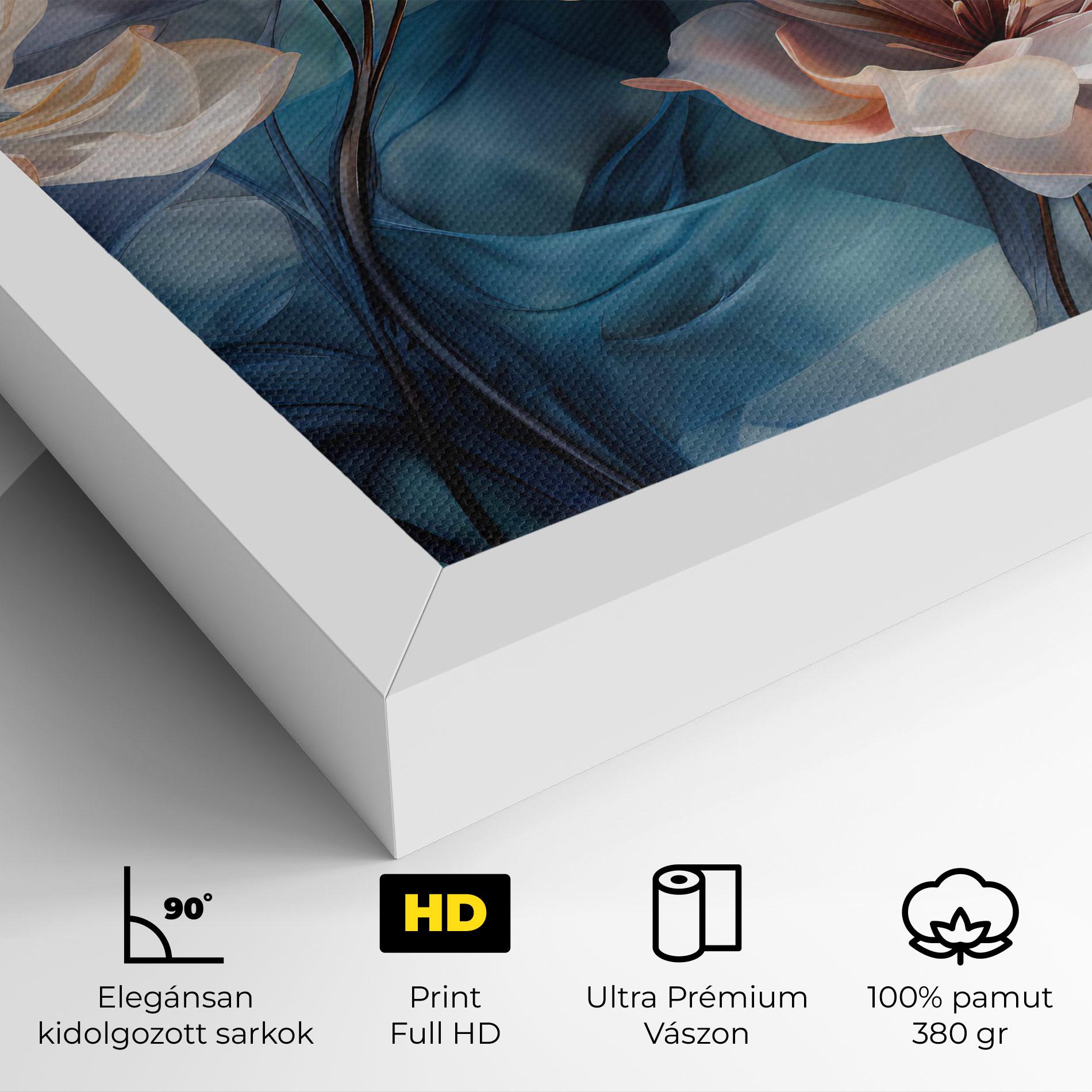 Vászonkép Pink Flowers Floating mockup 4