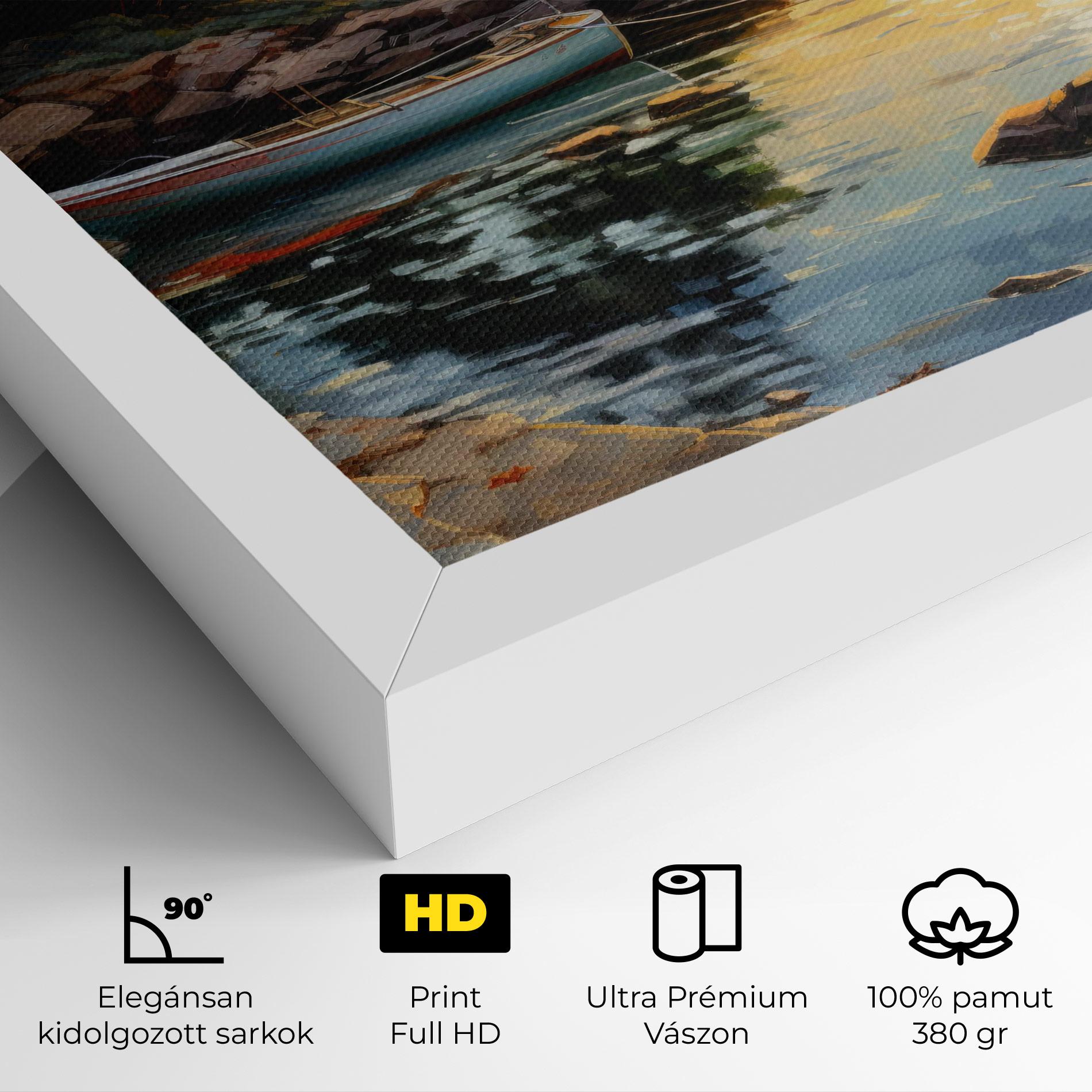 Vászonkép Sunset Sea Art mockup 4