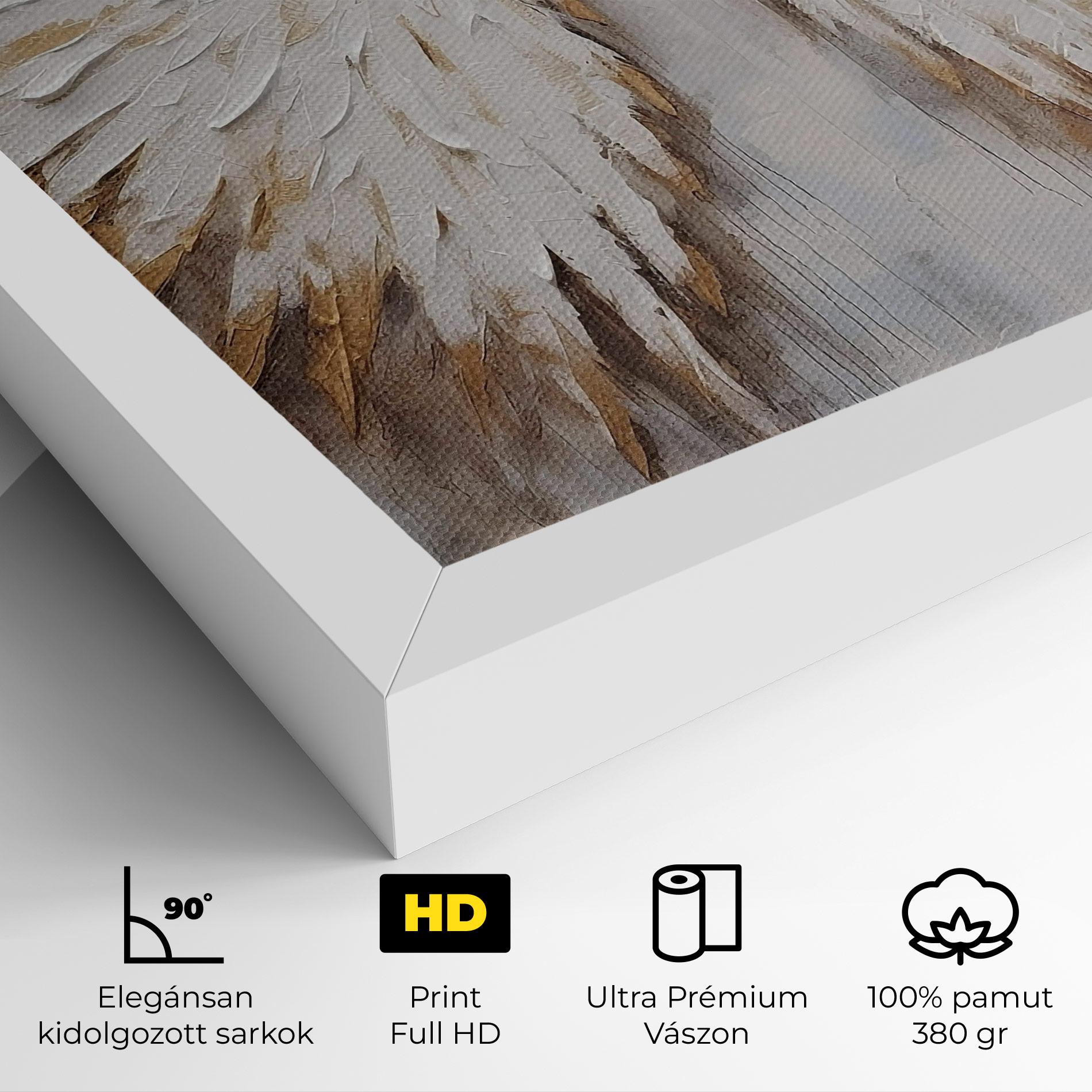 Vászonkép White Angel Wings mockup 4