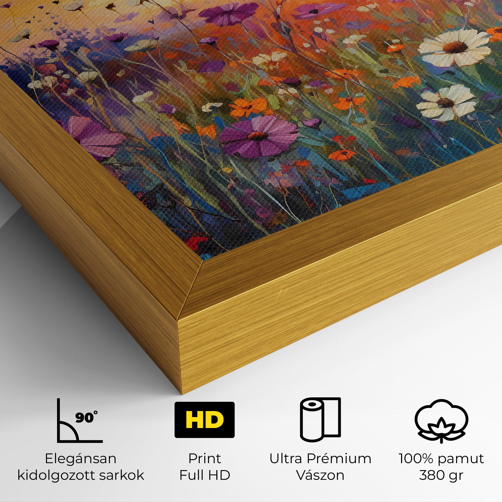 Vászonkép Dreamy Field Flowers mockup 4