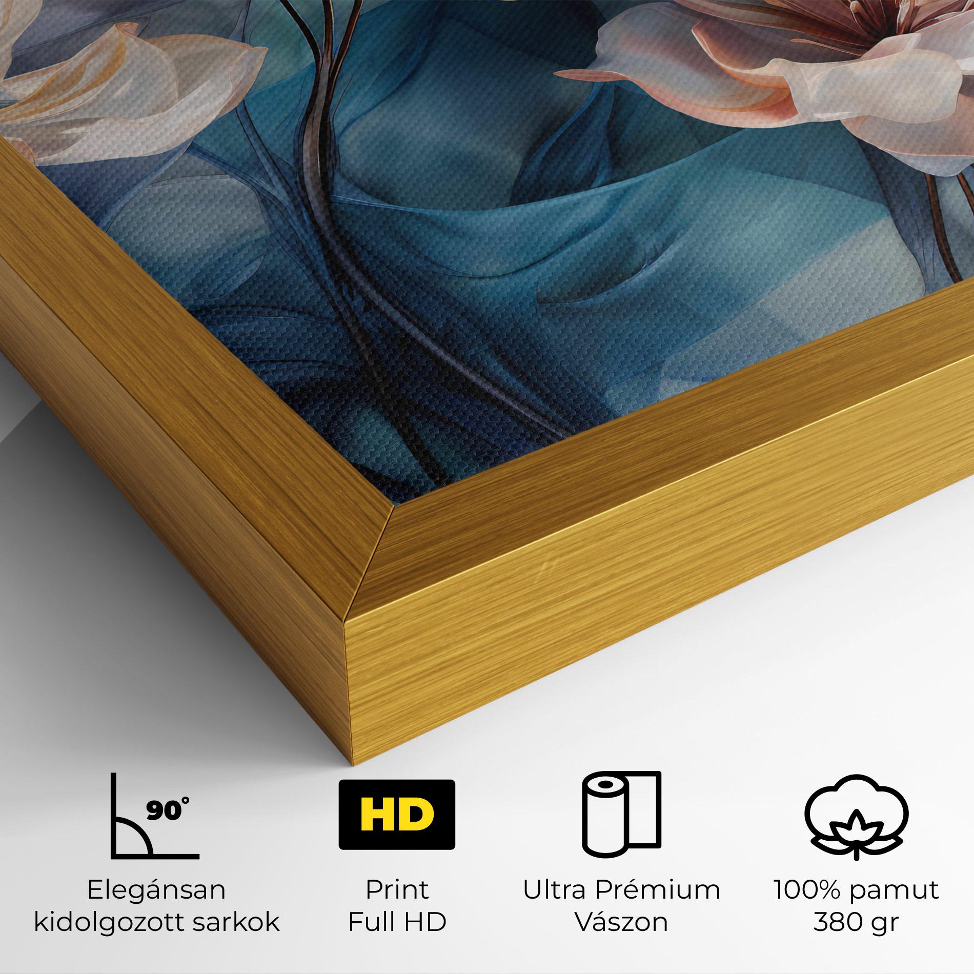 Vászonkép Pink Flowers Floating mockup 4