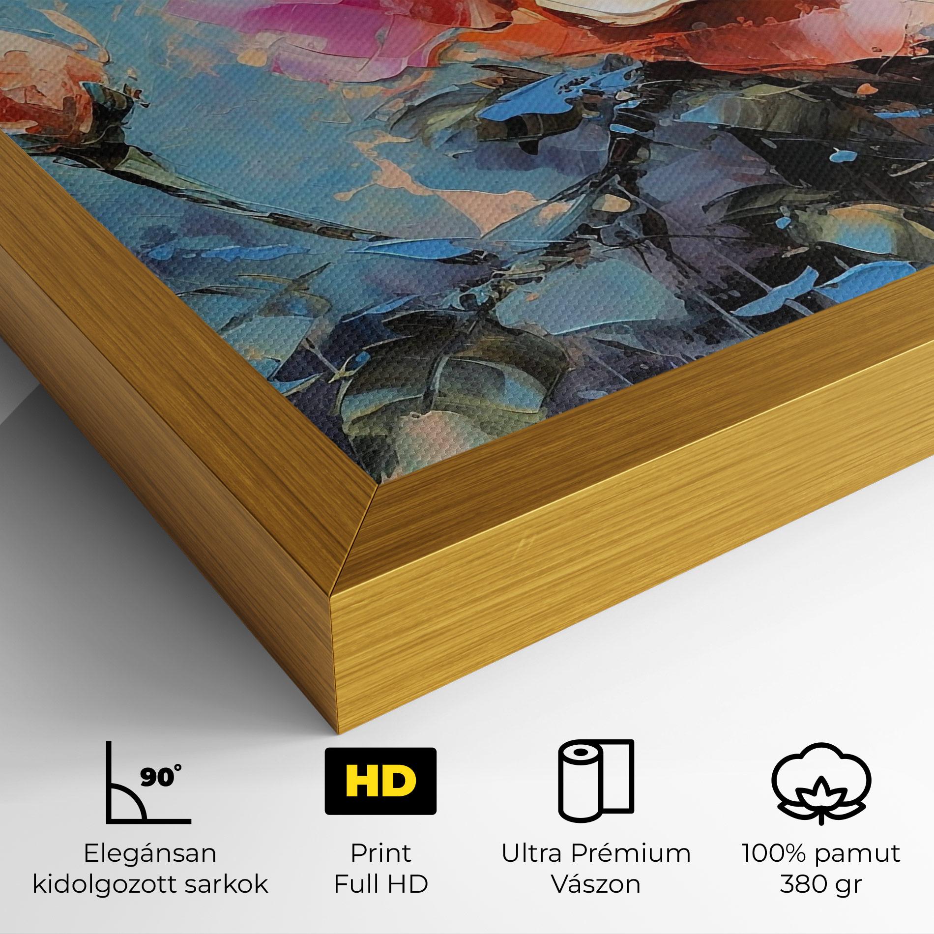 Vászonkép Pretty Pink Rose Art mockup 4