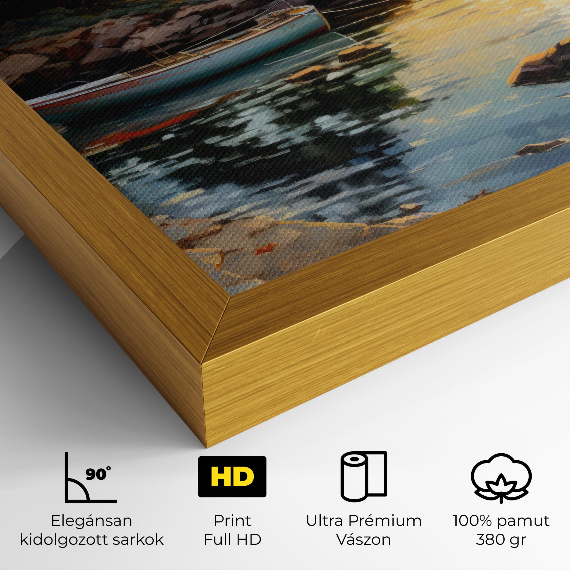 Vászonkép Sunset Sea Art mockup 4