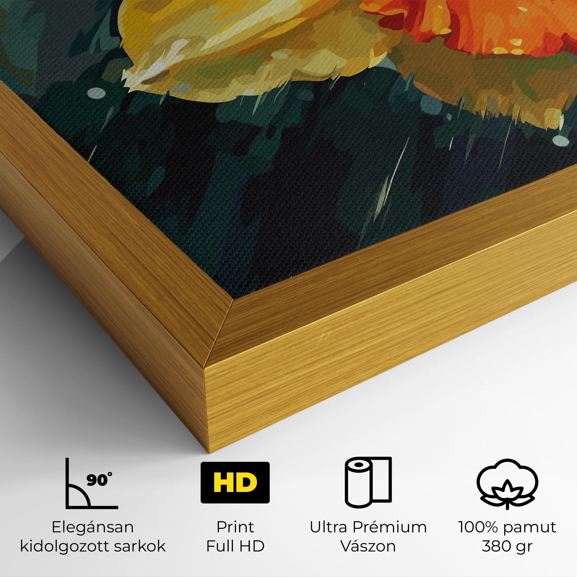 Vászonkép Yellow Flower Art mockup 4