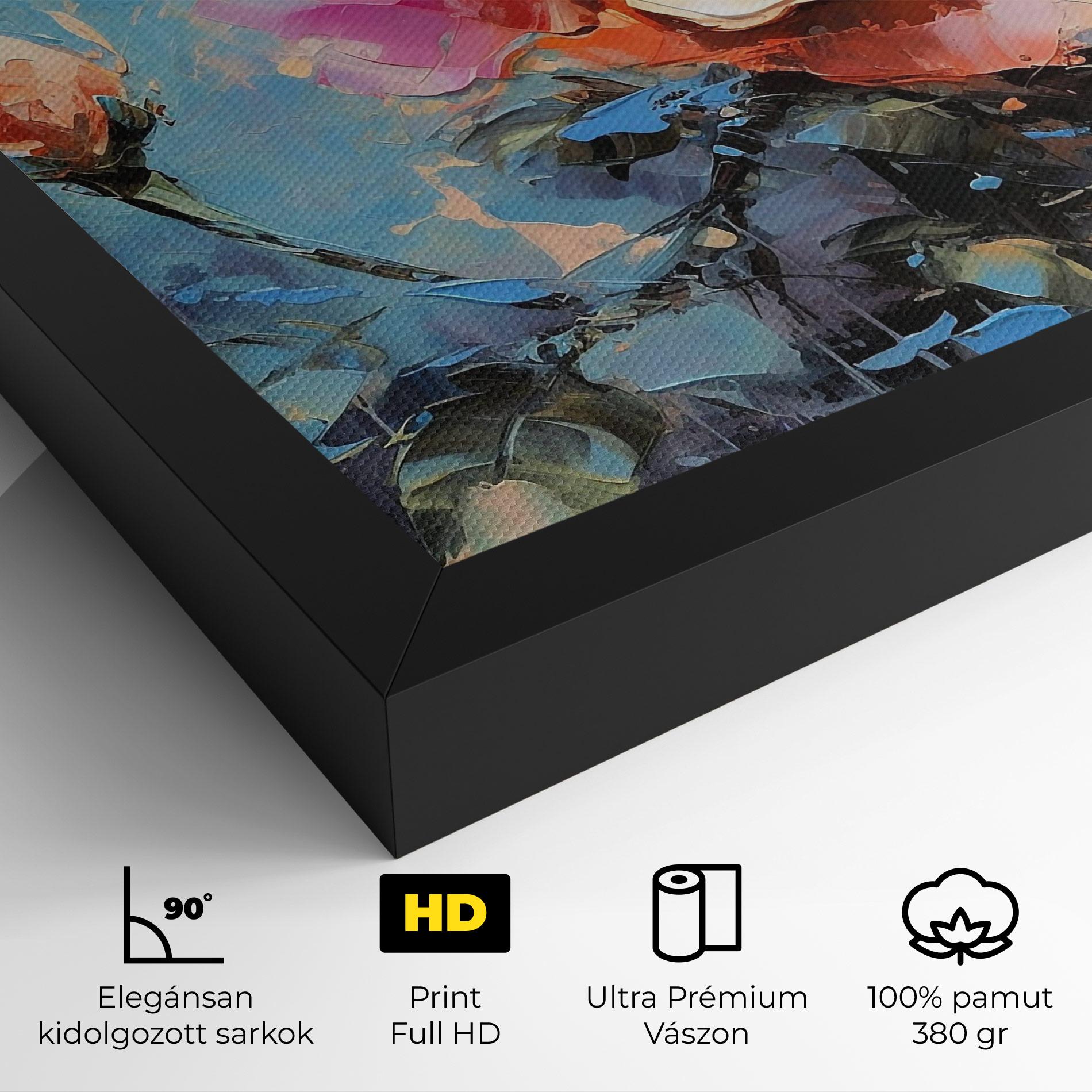 Vászonkép Pretty Pink Rose Art mockup 4