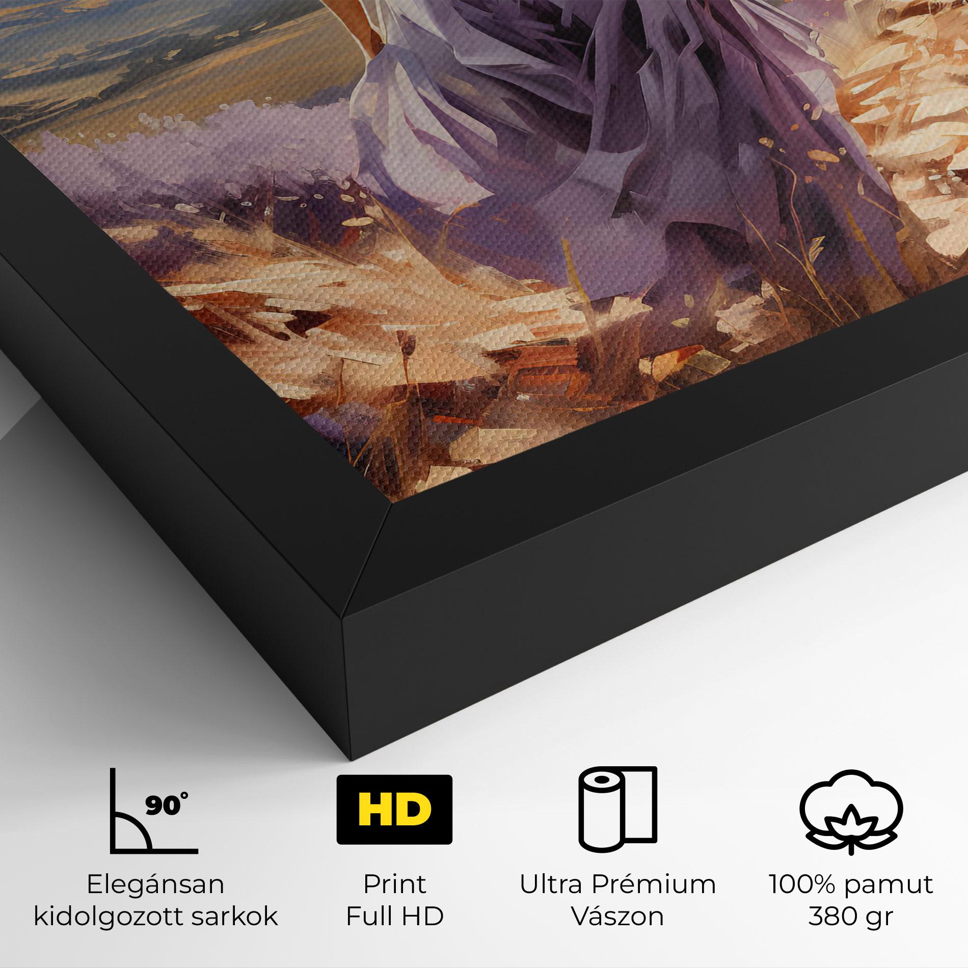 Vászonkép Purple Dress Woman mockup 4