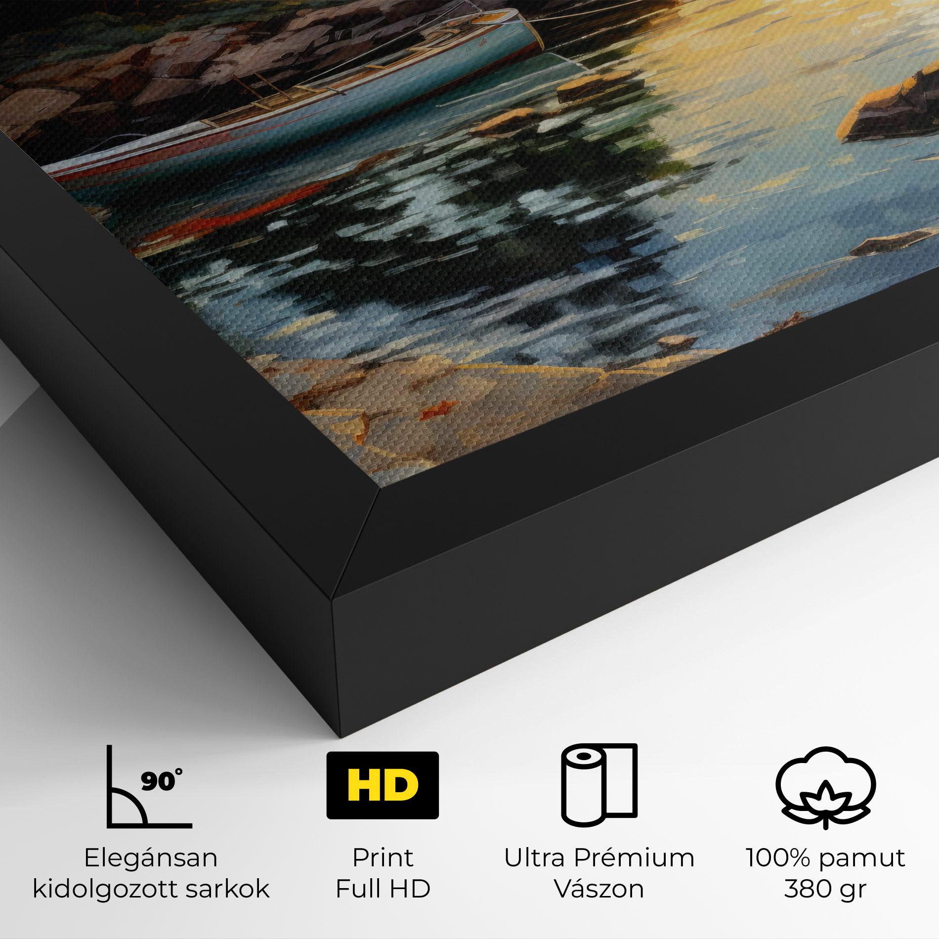 Vászonkép Sunset Sea Art mockup 4
