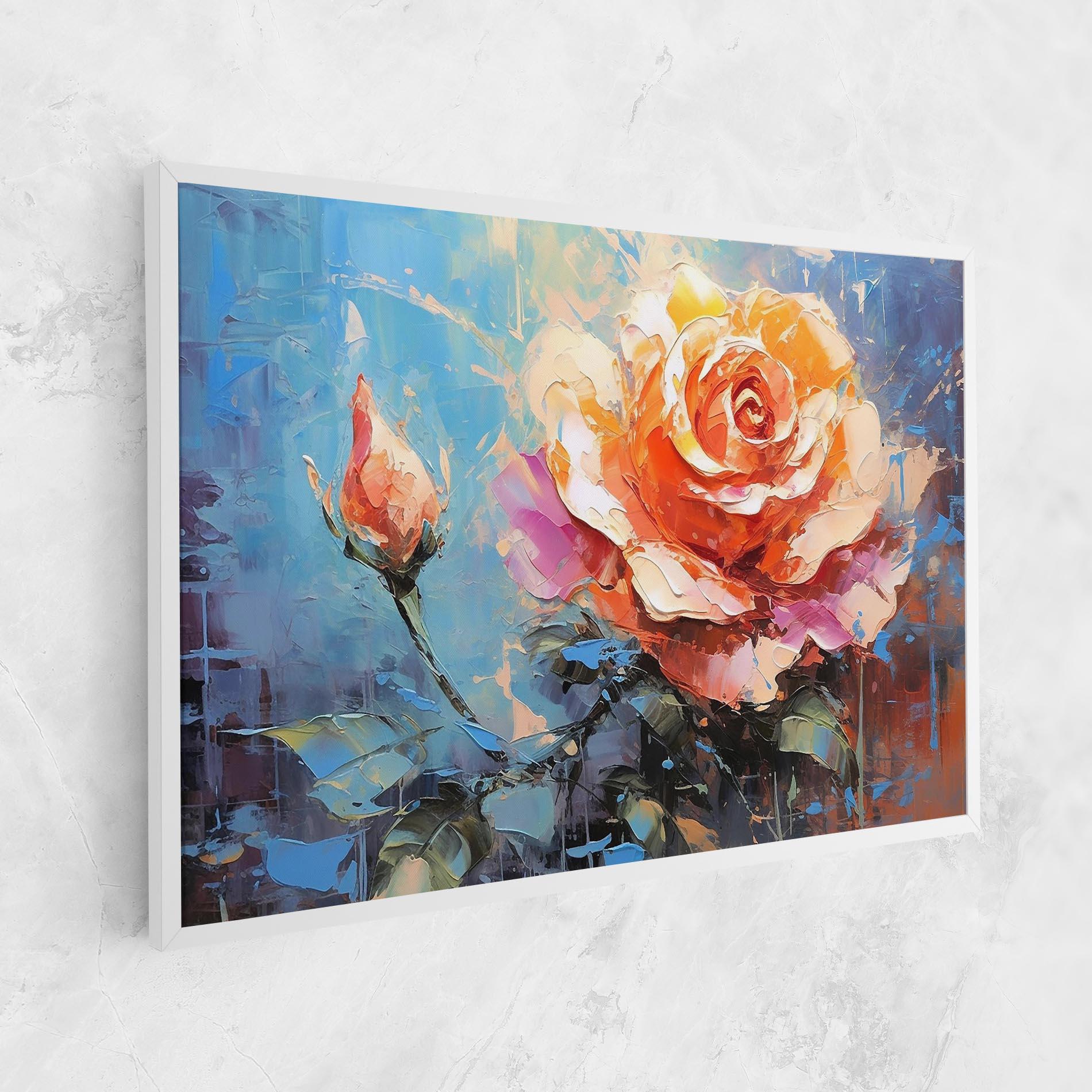 Vászonkép Pretty Pink Rose Art mockup 1