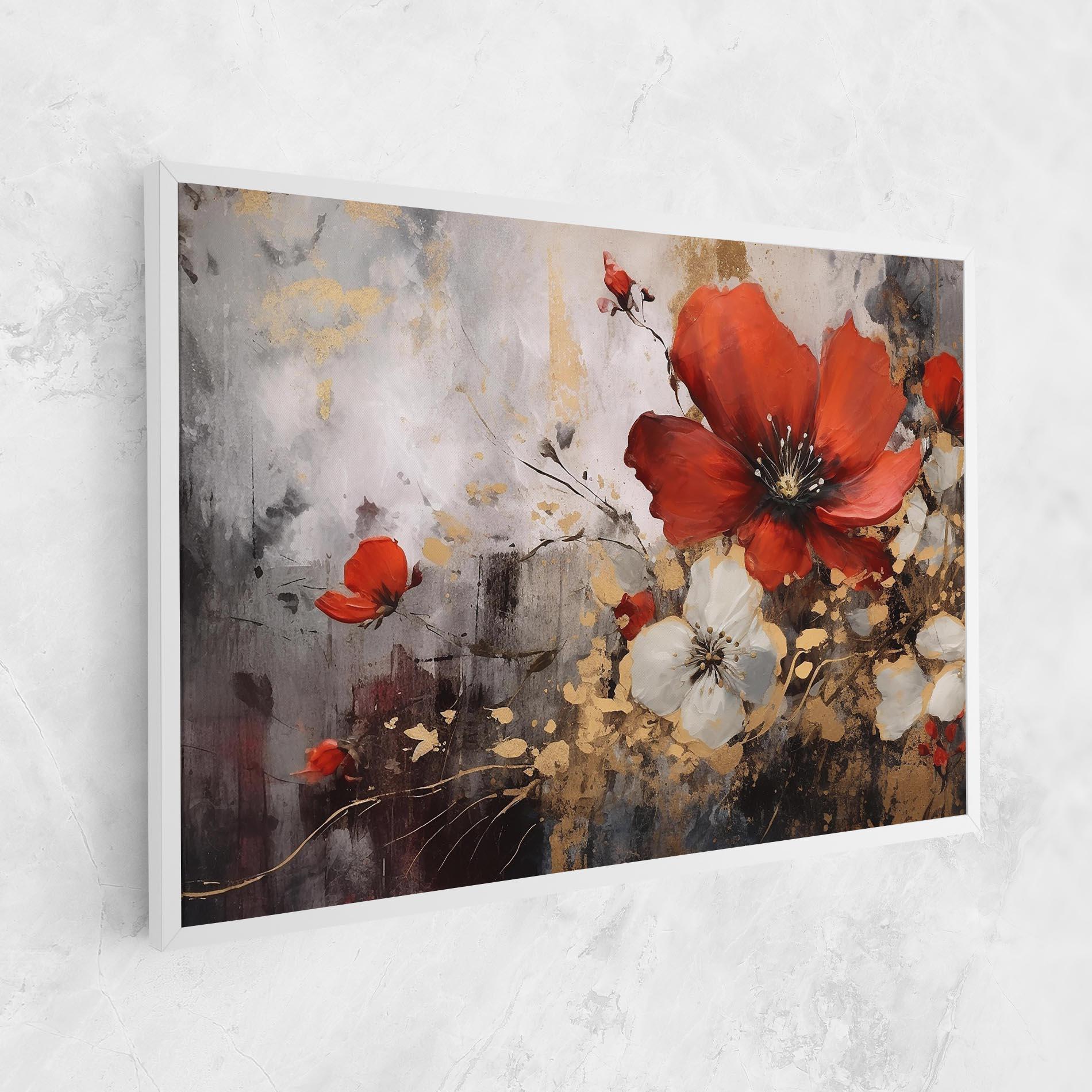 Vászonkép Red Poppy Painting mockup 1