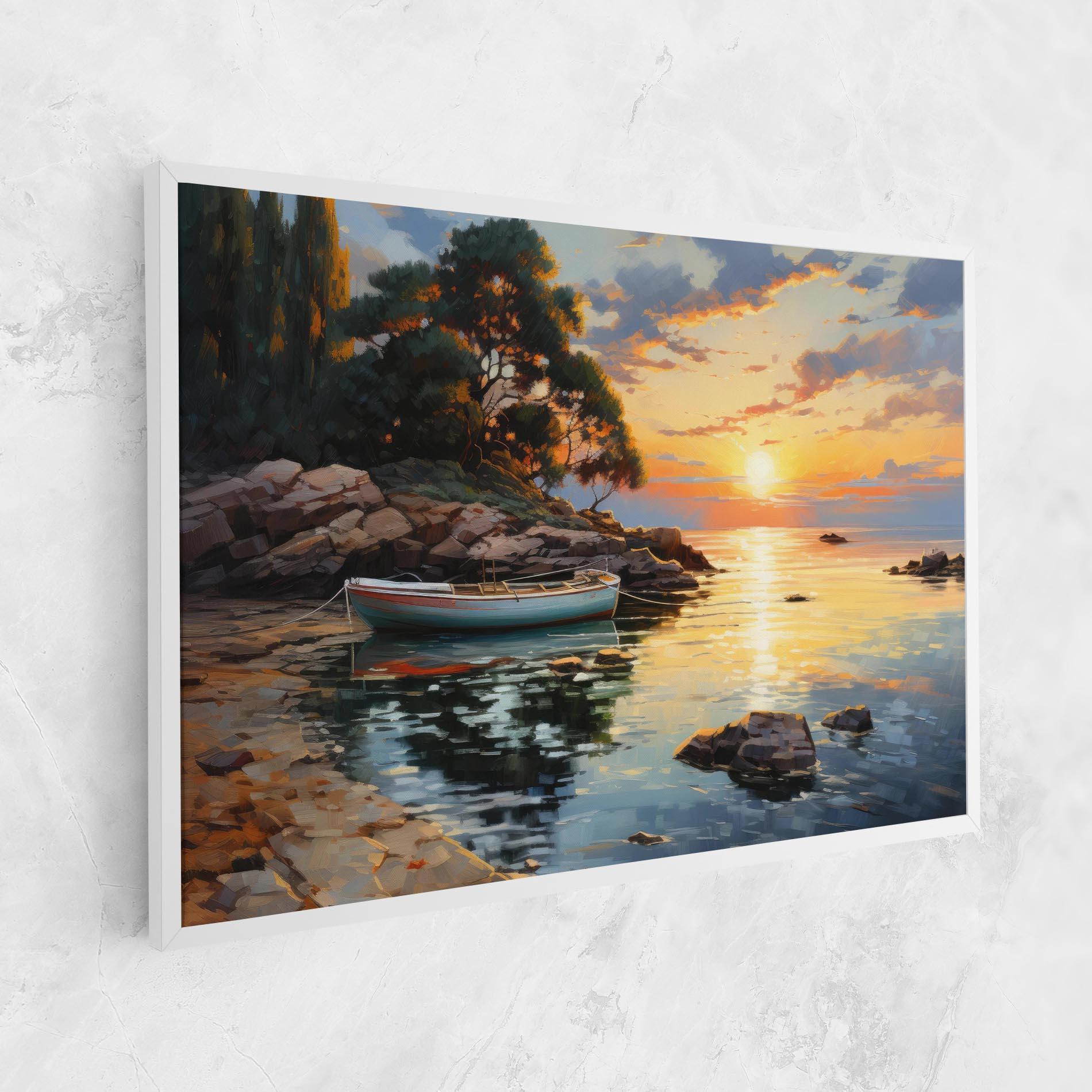 Vászonkép Sunset Sea Art mockup 1