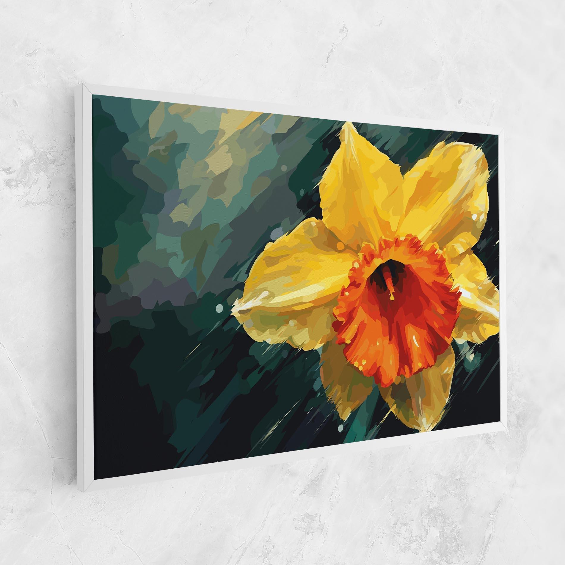 Vászonkép Yellow Flower Art mockup 1