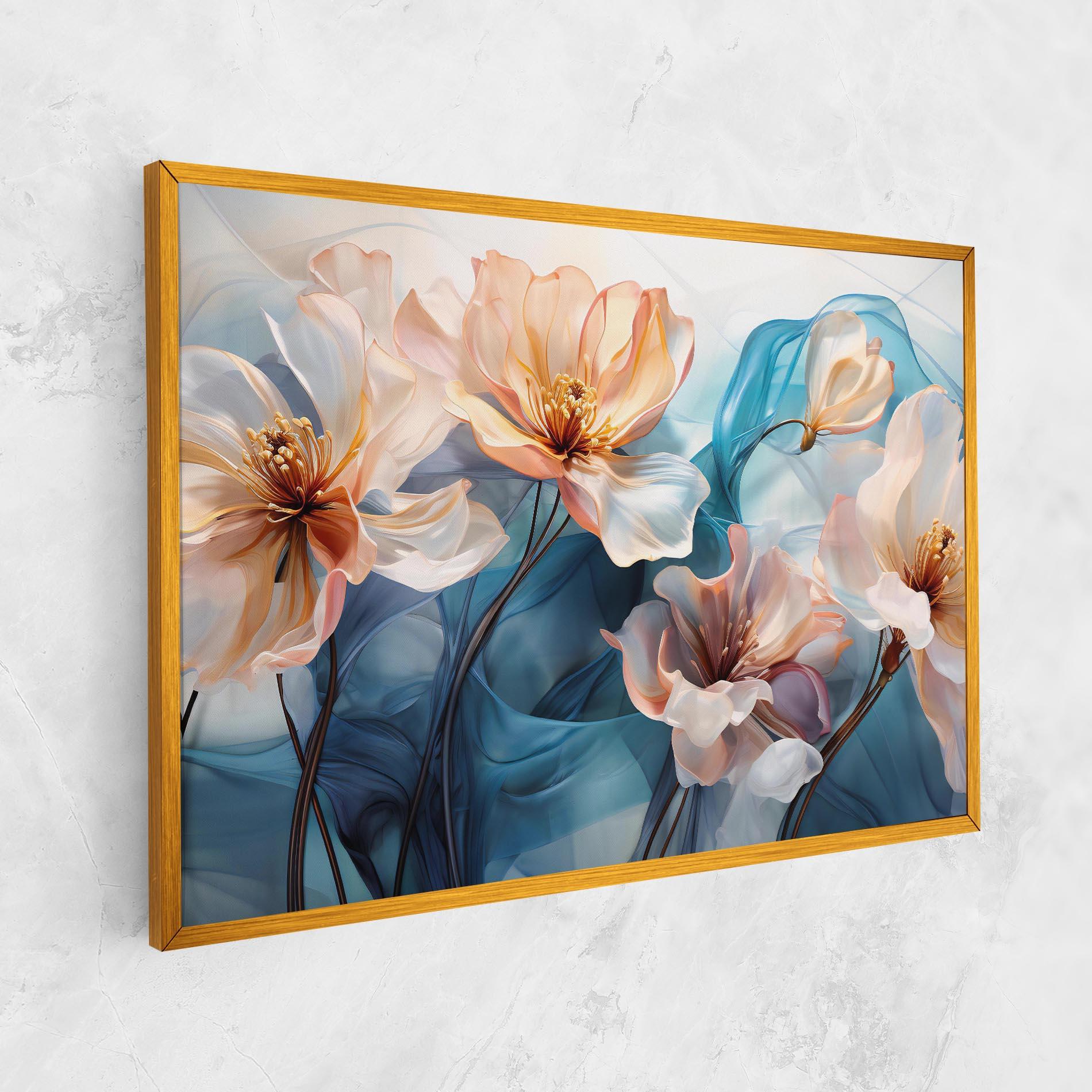 Vászonkép Pink Flowers Floating mockup 1