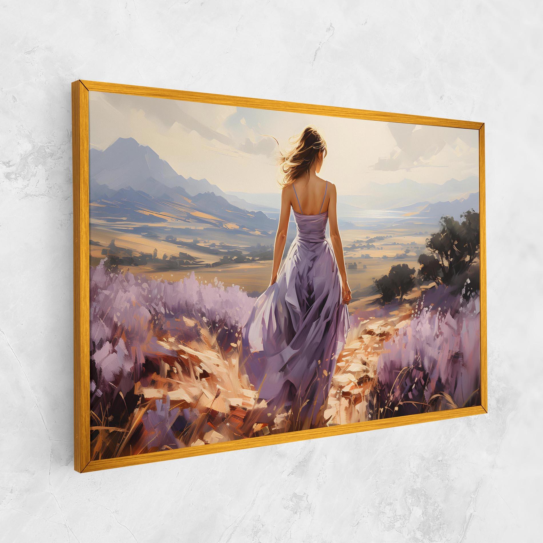 Vászonkép Purple Dress Woman mockup 1