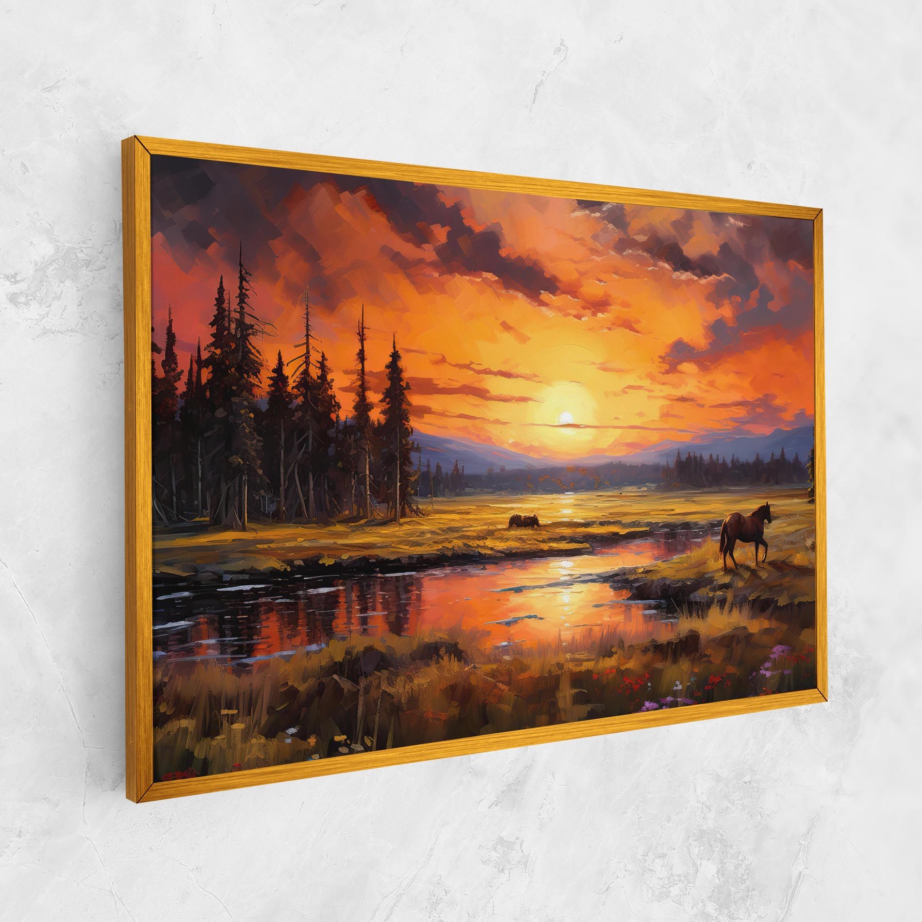 Wild Horses Painting mockup 1